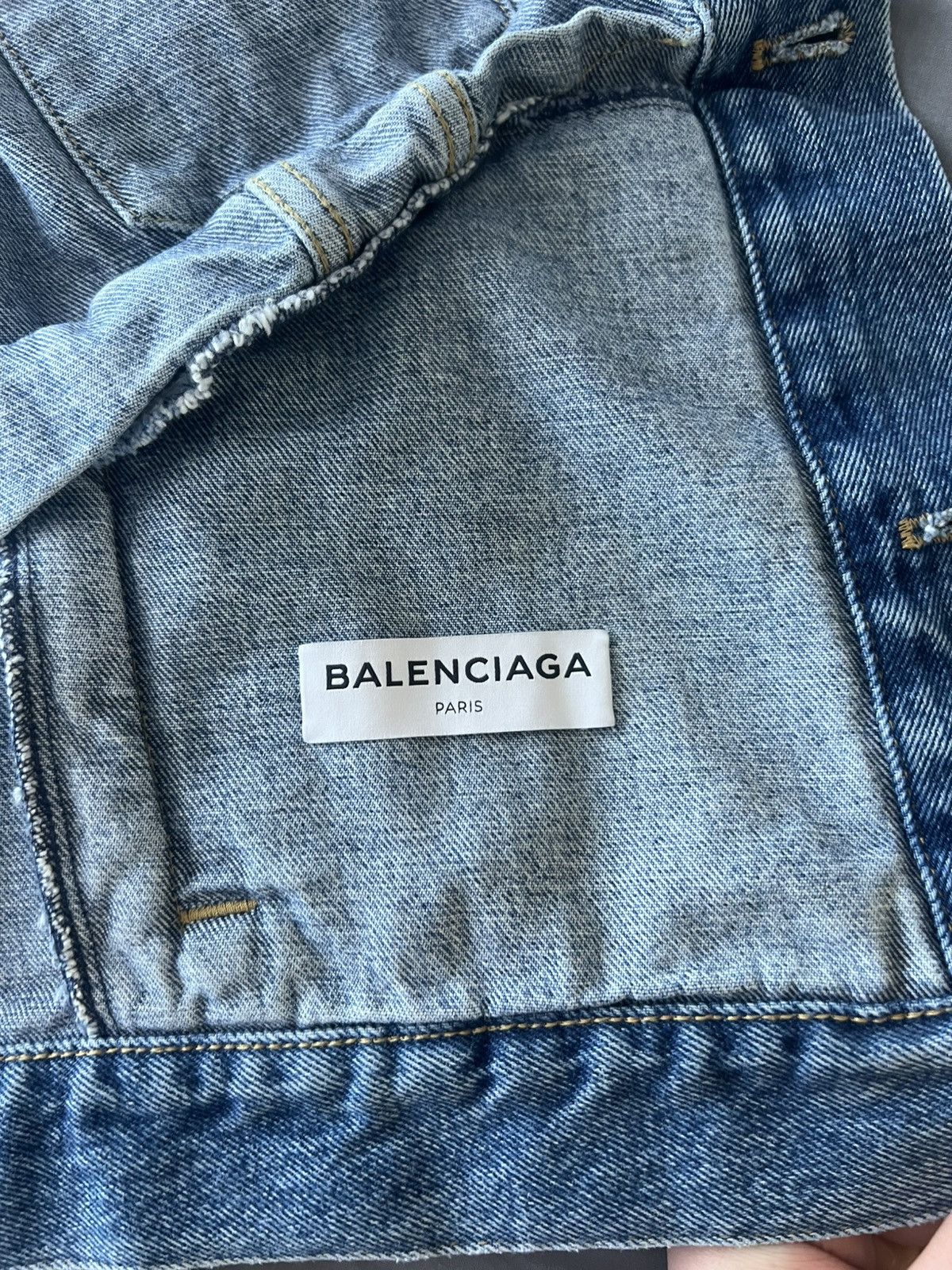 Balenciaga Balenciaga Swing Denim Jacket Size XS / US 0-2 / IT 36-38 - 11 Thumbnail