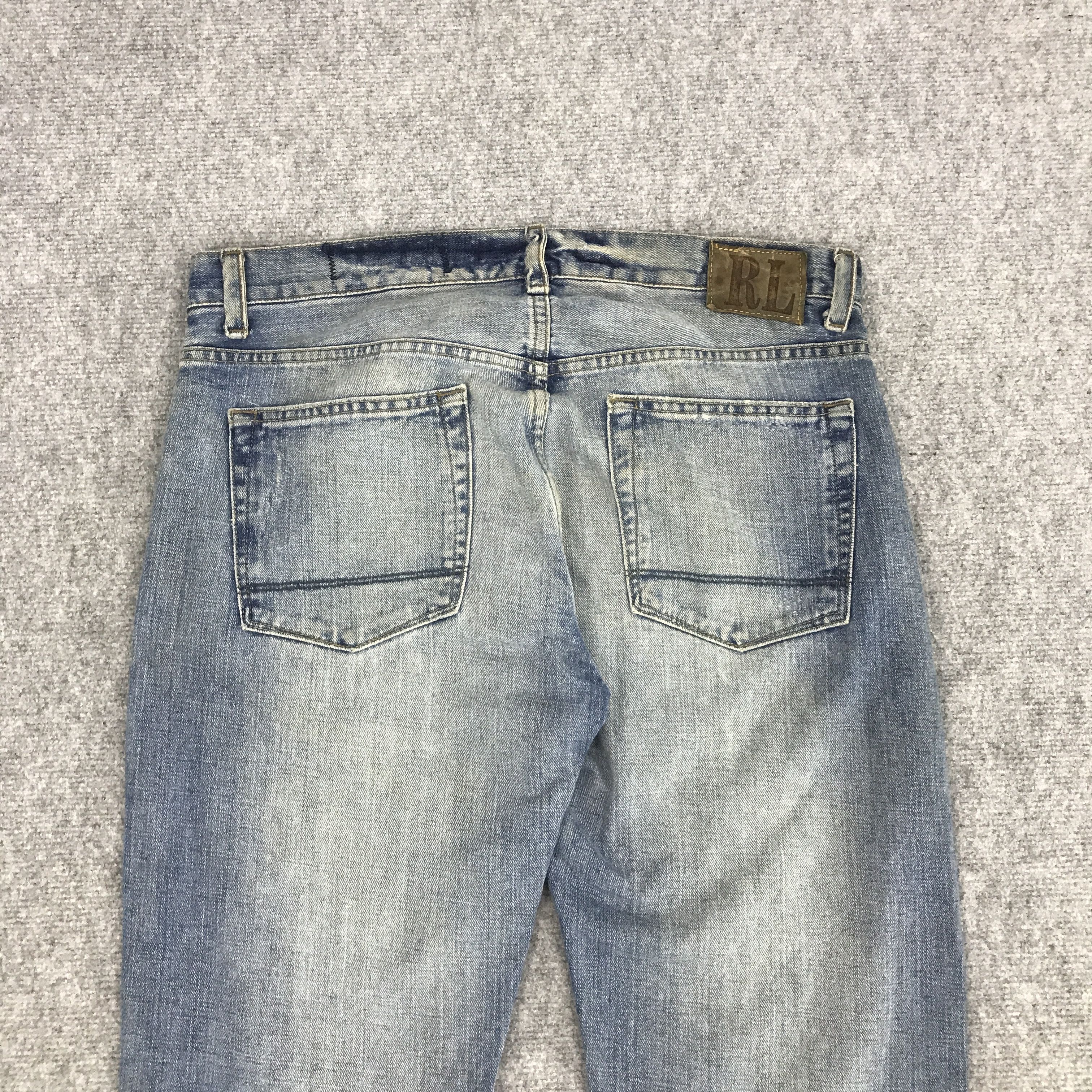 Polo Ralph Lauren BAGGY POLO RALPH LAUREN FADED DENIM JEANS PANTS Size US 33 - 5 Thumbnail