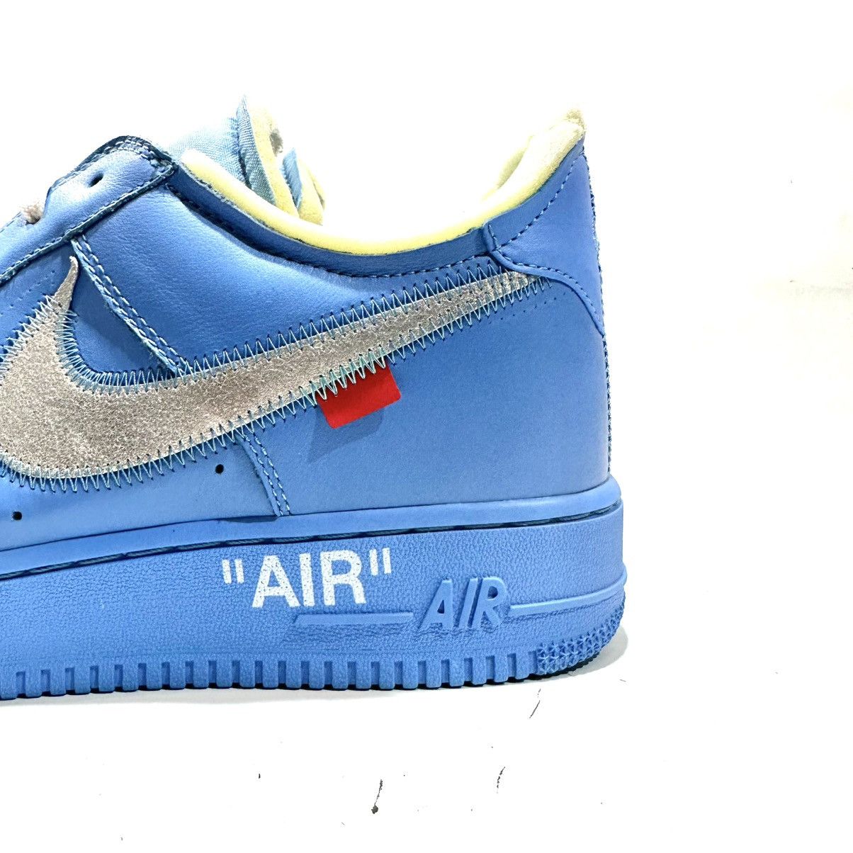 Nike × Off-White Nike Air Force 1 Low x Off-White MCA University Blue Size US 12 / EU 45 - 8 Thumbnail