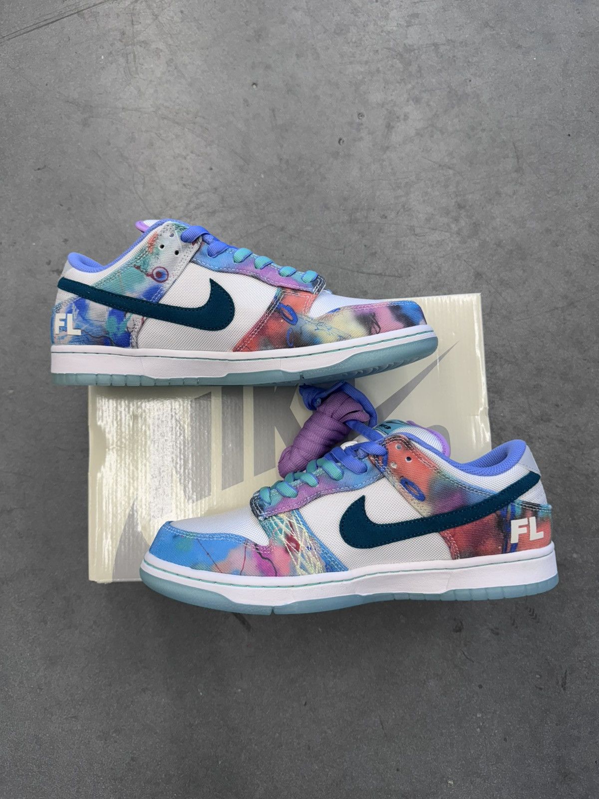 Futura × Nike 2024 Nike SB Dunk Low Futura Laboratories Bleaced Aqua Size US 10 / EU 43 - 2 Thumbnail