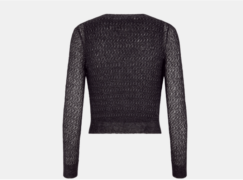 Dior o1w1db10925 444W01 Twinset Sweater in Black Size XS / US 0-2 / IT 36-38 - 2 Thumbnail