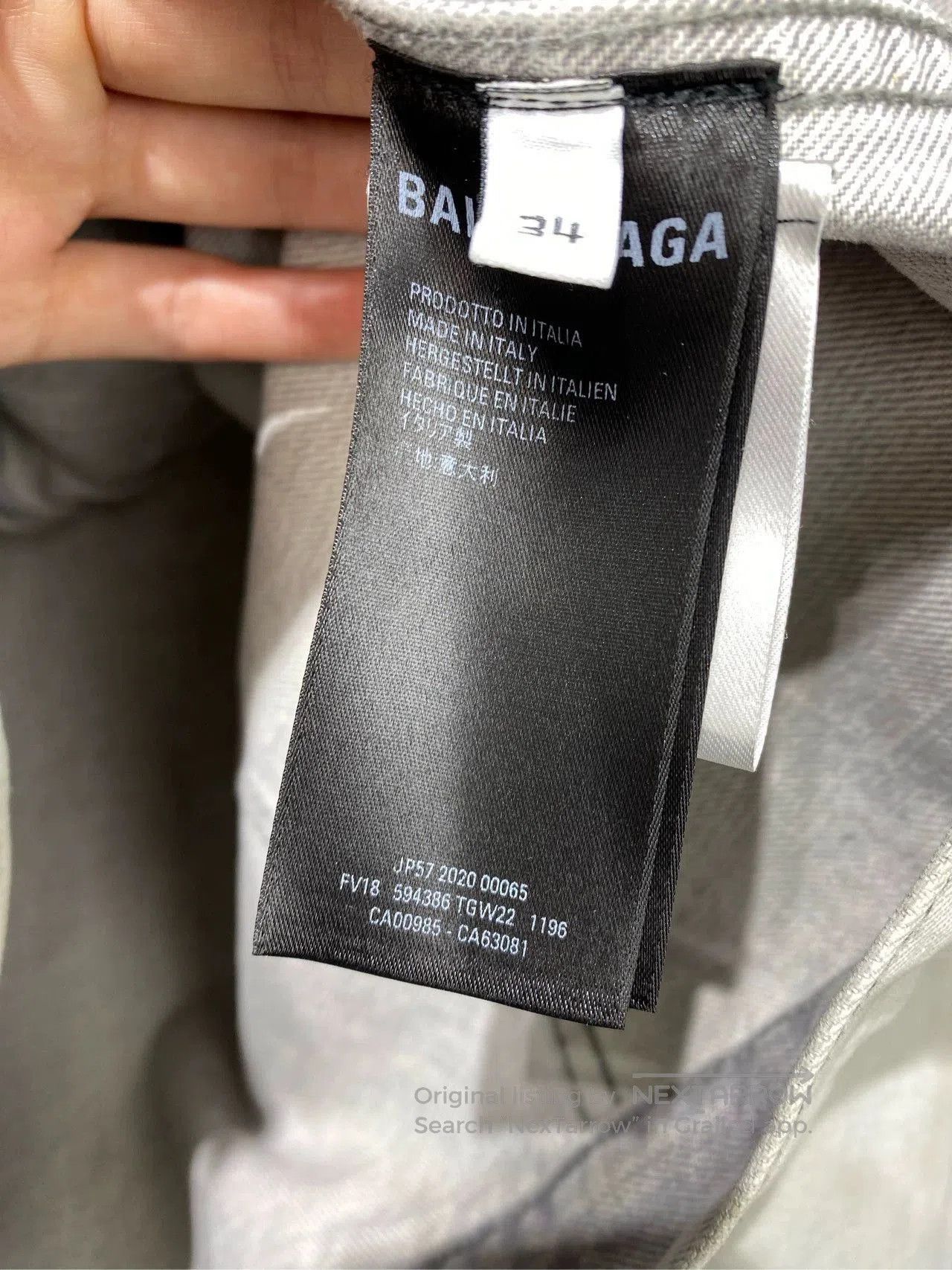 Balenciaga Balenciaga Embroidered Logo Denim Jacket. Size US S / EU 44-46 / 1 - 4 Thumbnail