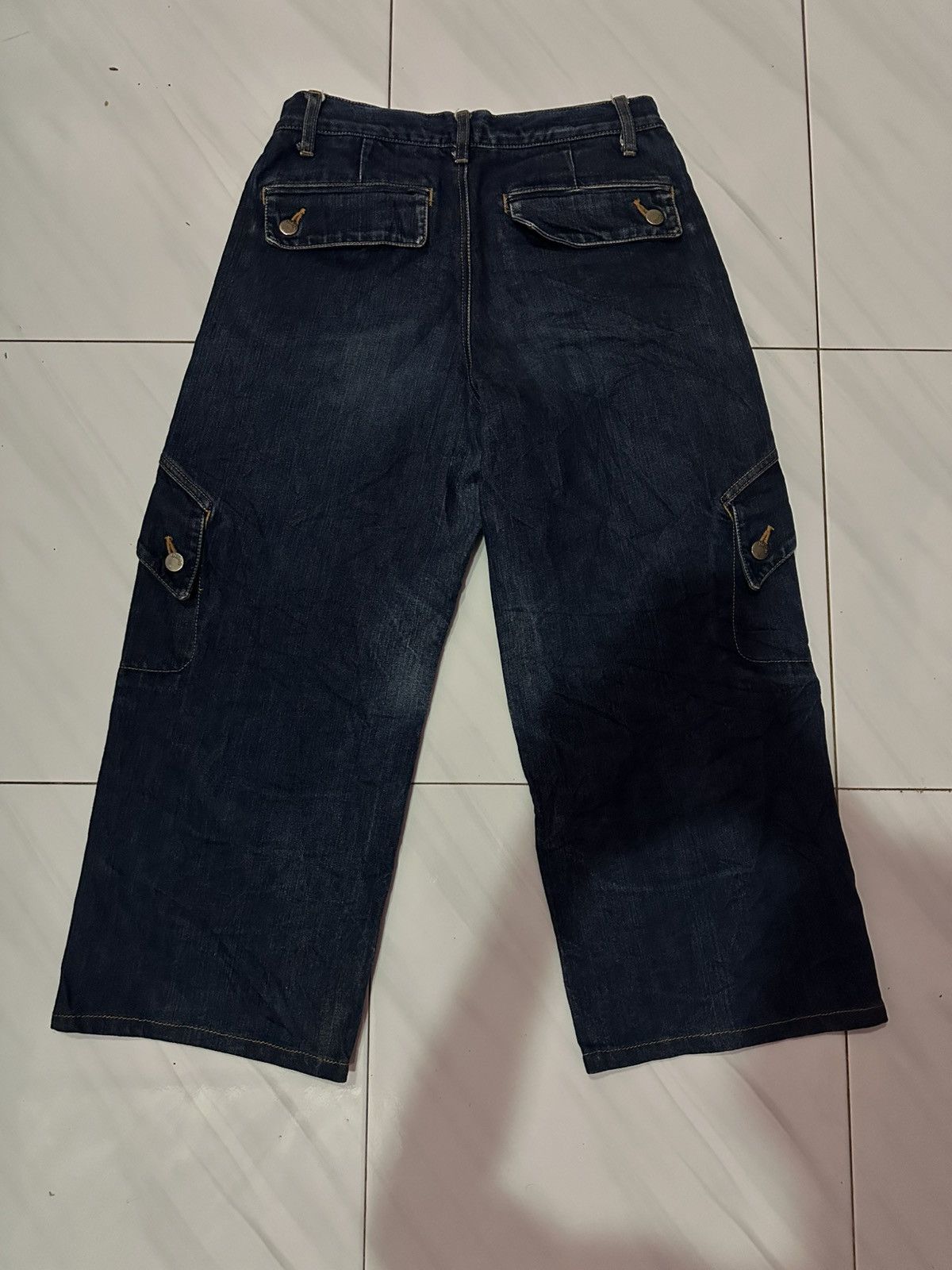 Issey Miyake × Japanese Brand × Ne-Net Japanese Brand Net-net Wide Baggy Crop Pant Size US 30 / EU 46 - 3 Thumbnail