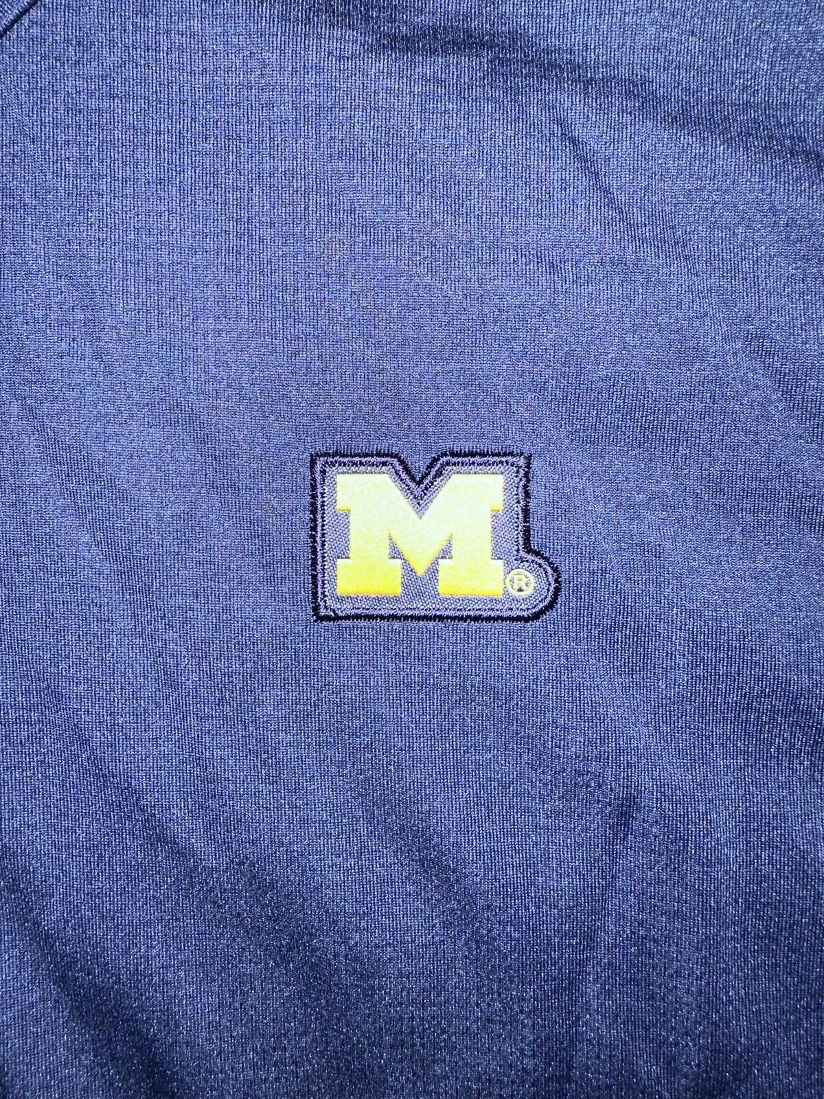 Nike Nike Men’s Michigan Wolverines Cutter & Buck Advantage Eco Tri-Blend Pique Polo Size US L / EU 52-54 / 3 - 2 Thumbnail