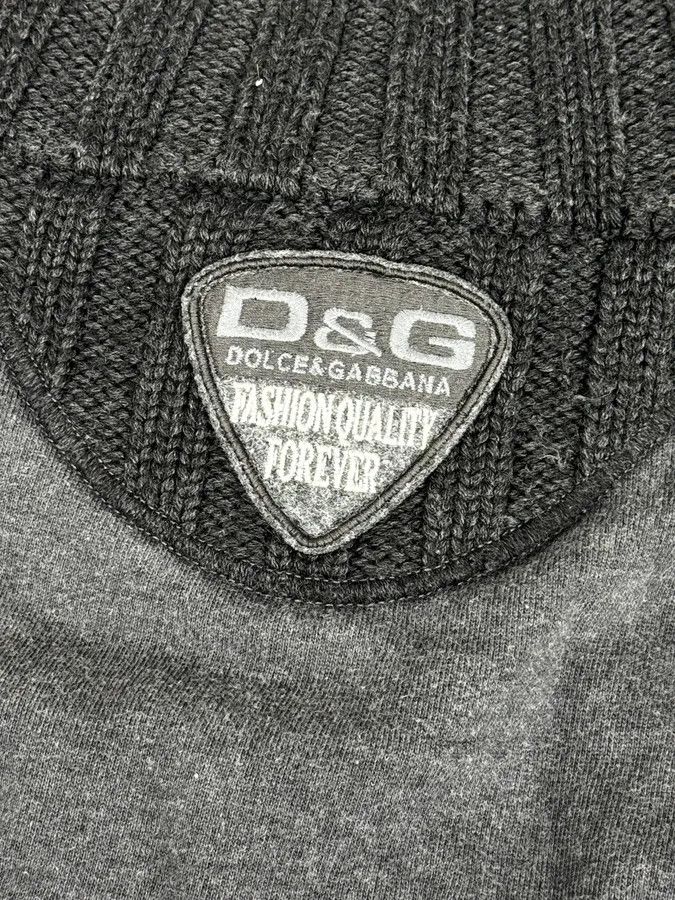 Dolce & Gabbana 2000s Dolce & Gabbana Grey Wool Zip-Up Sweater Size US M / EU 48-50 / 2 - 10 Thumbnail
