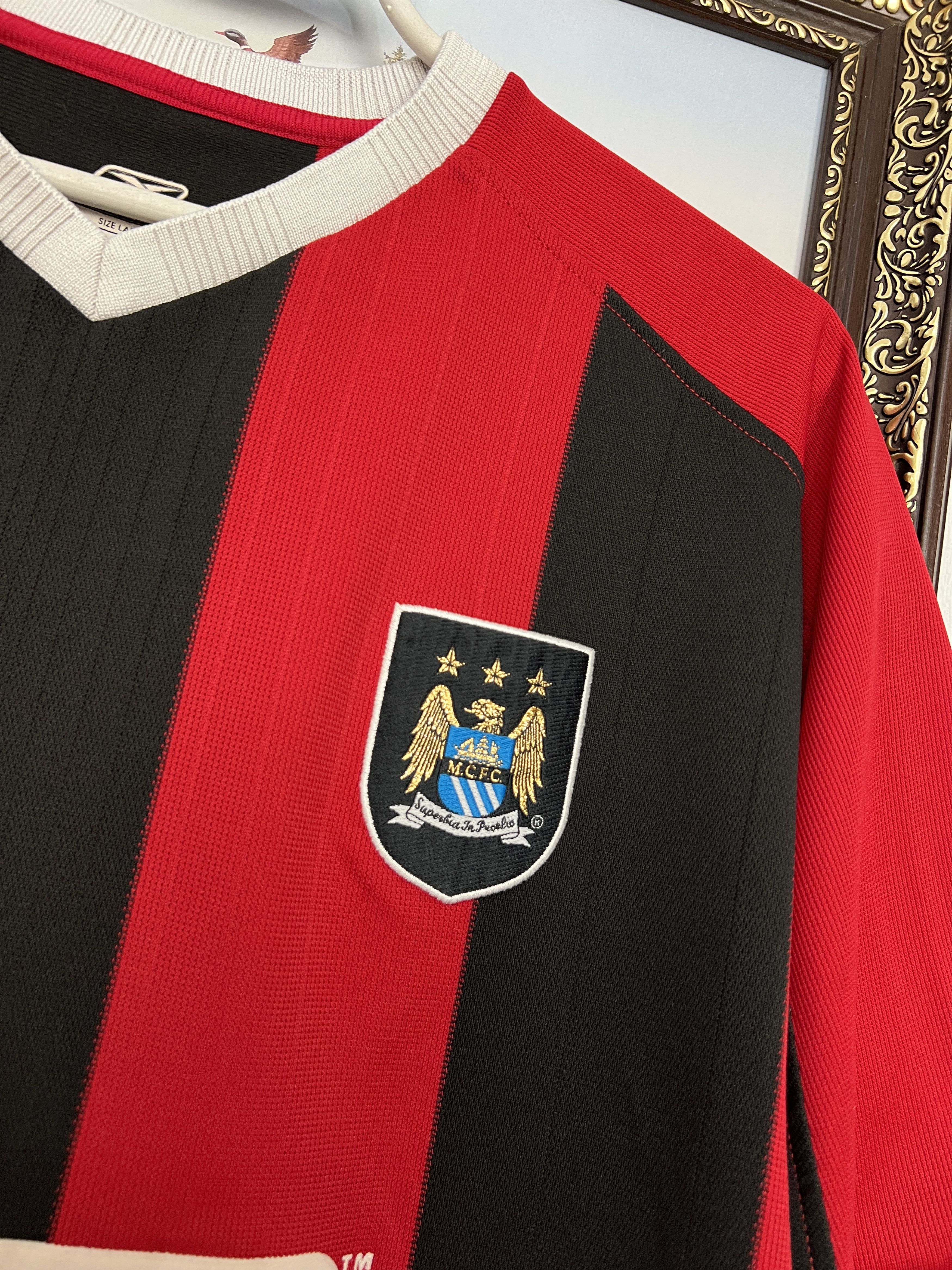 Reebok Manchester City Away football shirt 2003 Soccer Reebok Size US L / EU 52-54 / 3 - 6 Thumbnail
