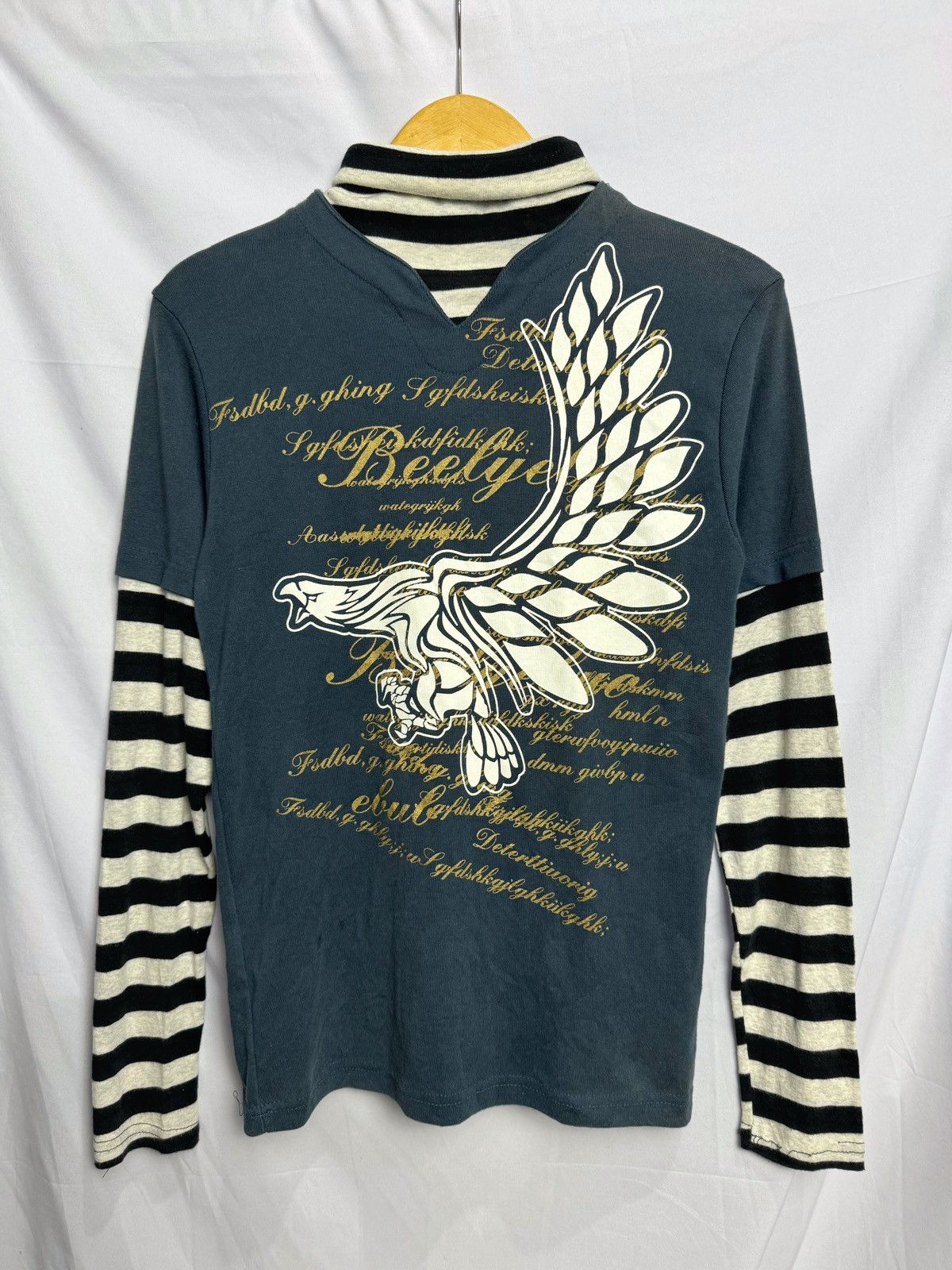 Japanese Eagle Poem Hybrid Long Sleeve Ifsixwasnine Style