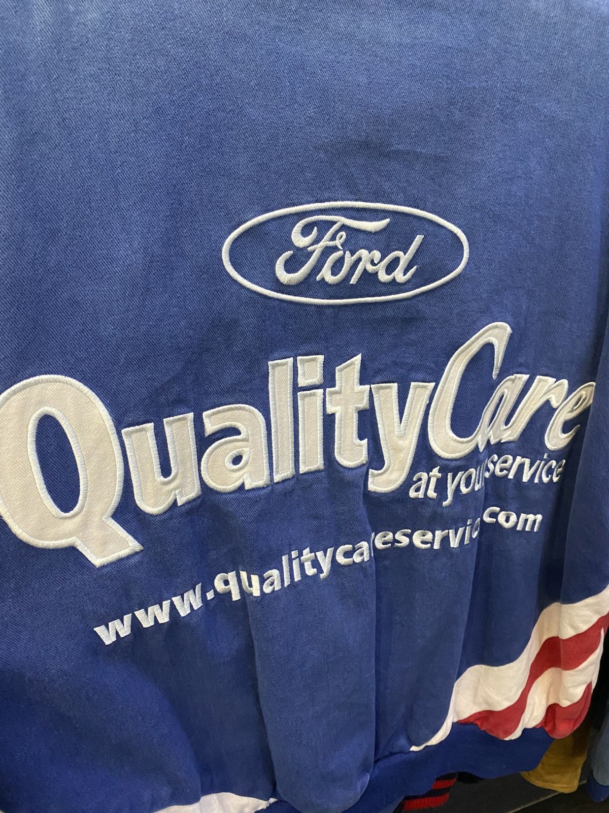 NASCAR OFFER ME NOW ‼️VTG NASCAR Racing Jacket Ford 🔥 Size US XL / EU 56 / 4 - 18 Thumbnail