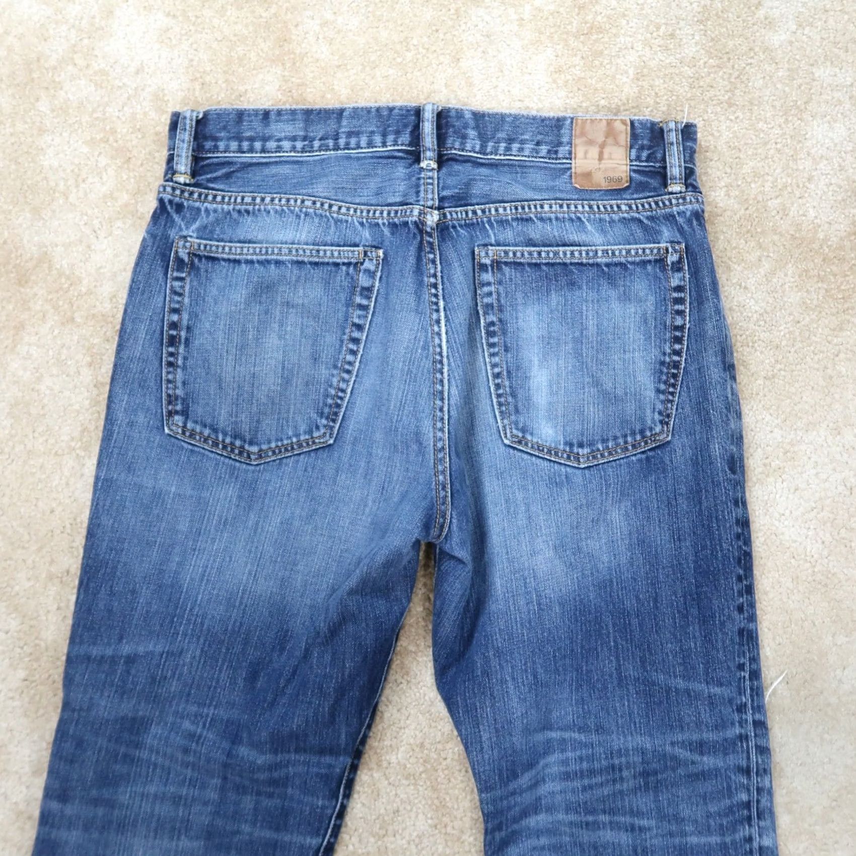 Gap Gap 1969 Jeans Men’s 34x30 Blue Denim Straight Leg Dark Wash Regular Rise 5-Pocket Shirt? Size US 34 / EU 50 - 7 Thumbnail