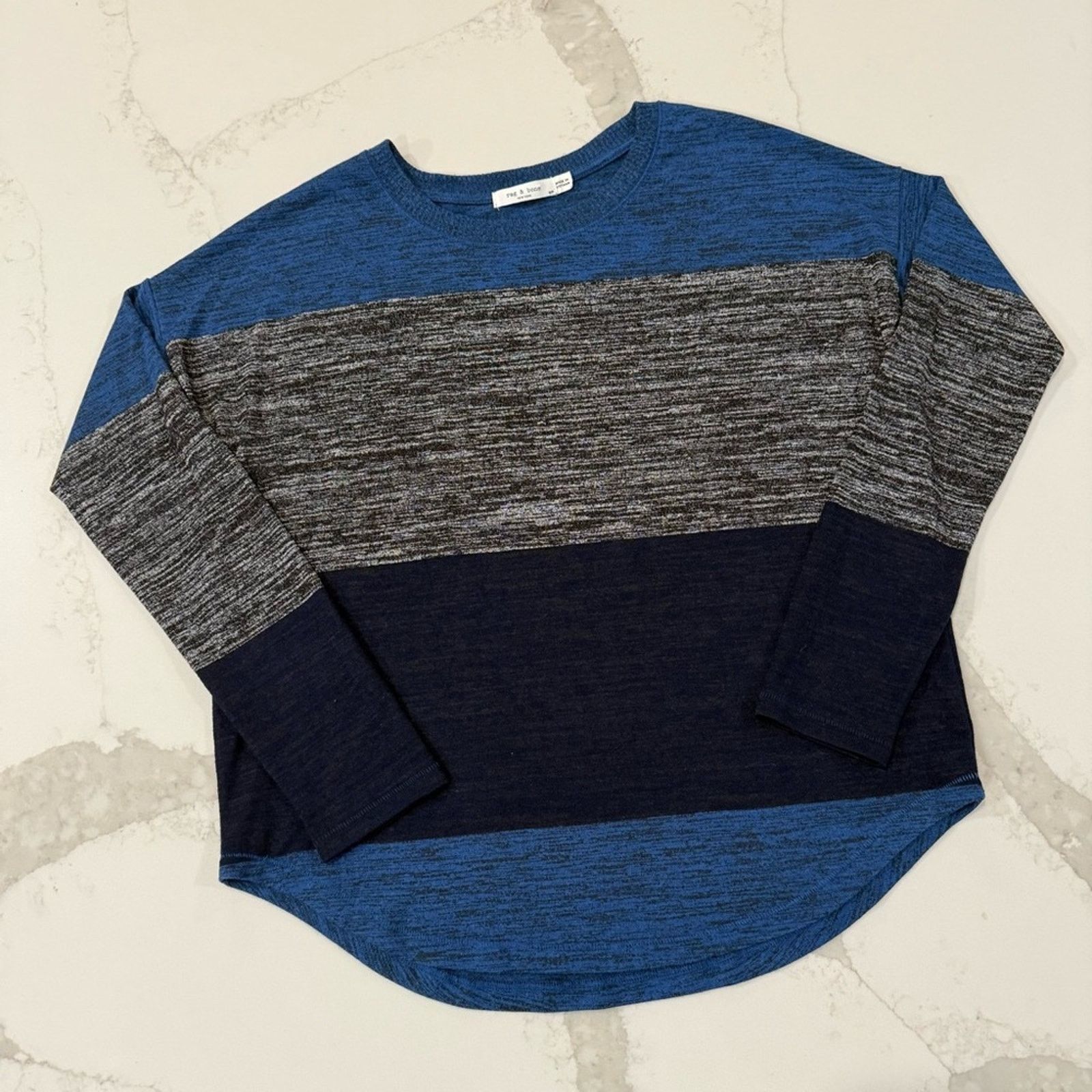 Rag & Bone Rag & Bone Striped Long Sleeve Hudson Tee Womens Small Size S / US 4 / IT 40 - 4 Thumbnail