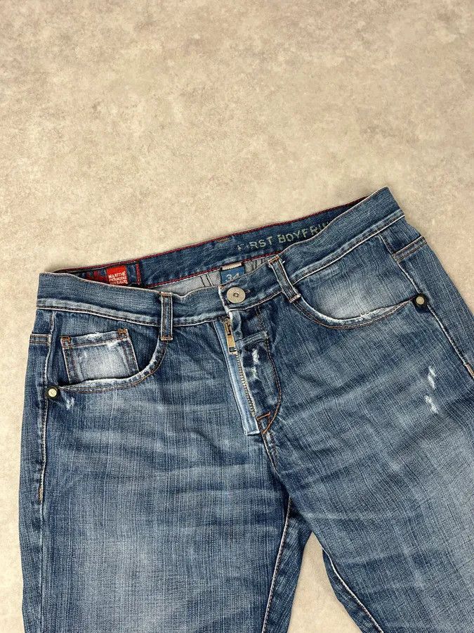 Marithe + Francois Girbaud 2000s Marithé + François Girbaud Blue Cozy Denim Jeans Size US 32 / EU 48 - 6 Thumbnail