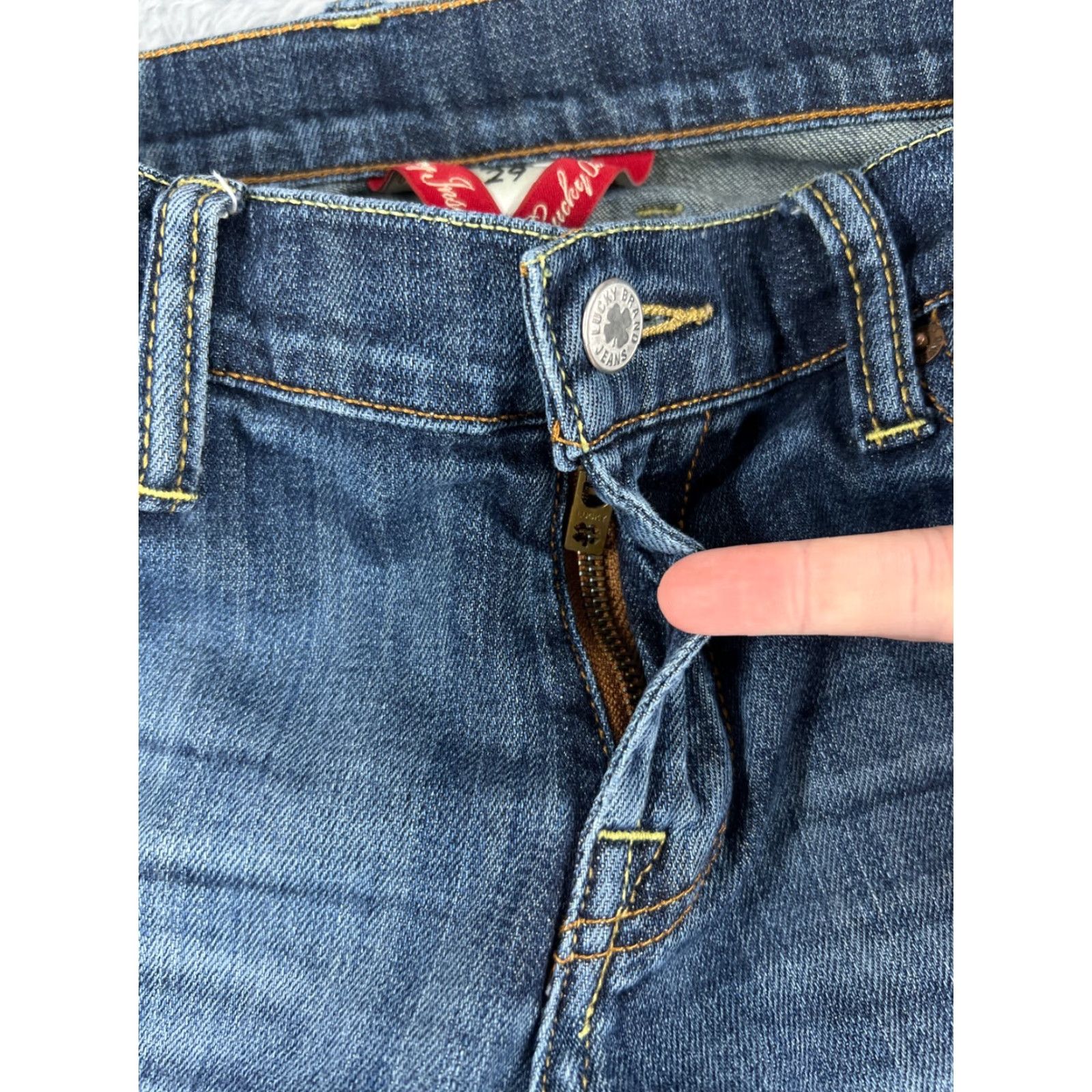 Lucky Brand VINTAGE Lucky Brand Jeans Women 8 Blue Denim Flared Cotton Blend 30x31 Size 30" / US 8 / IT 44 - 5 Thumbnail