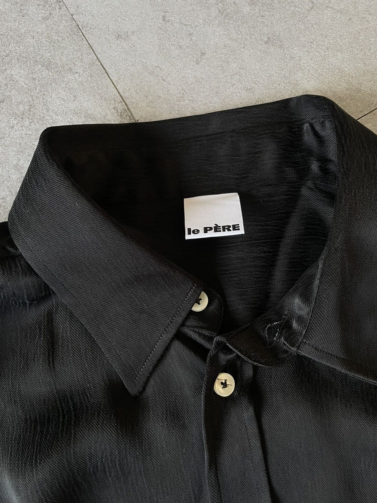 Le Pere LE PÉRE CUPRO DOUBLE SHORT SLEEVE SHIRT Size US L / EU 52-54 / 3 - 1 Thumbnail