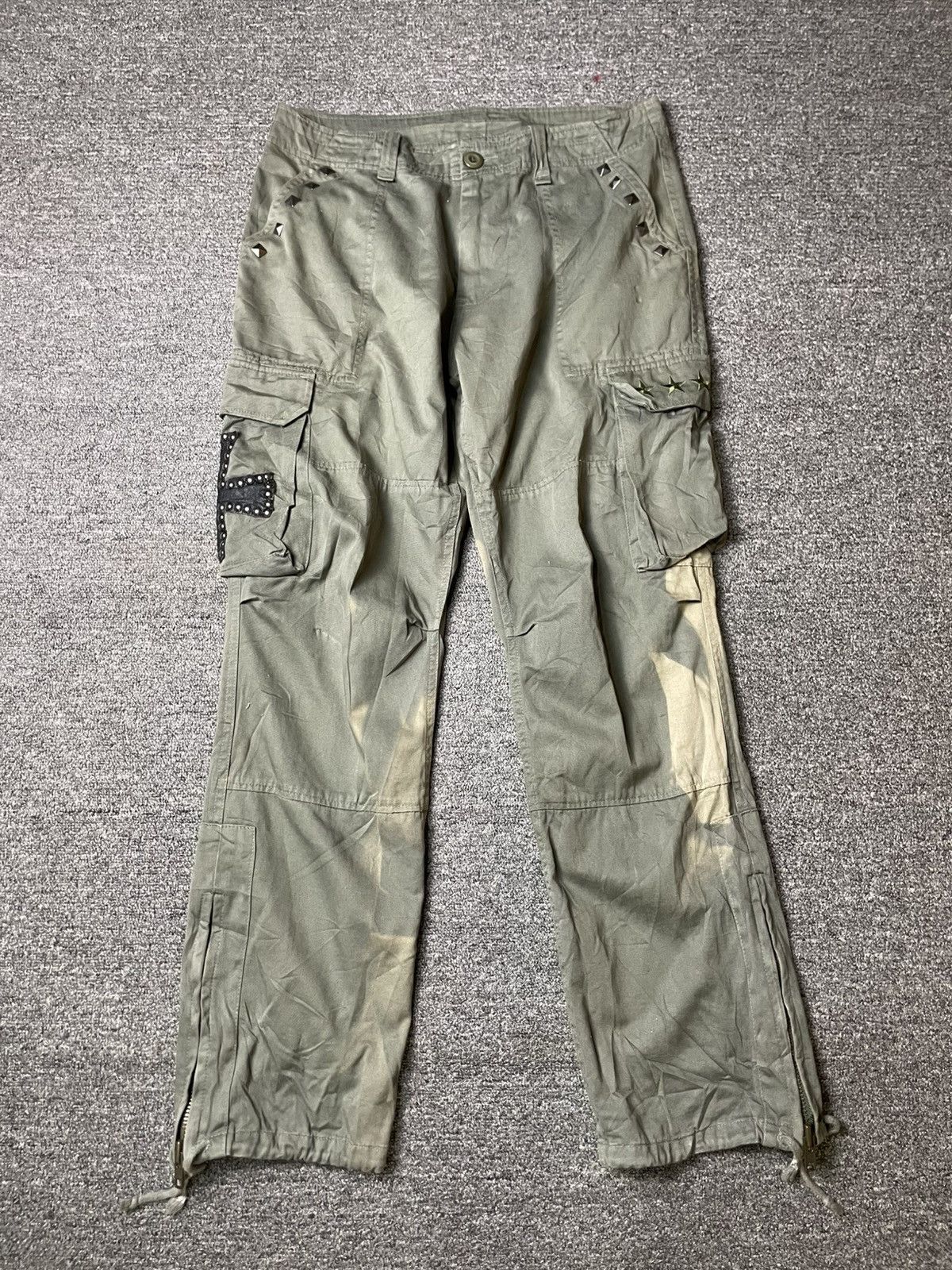 Hysteric Glamour × Japanese Brand × Vintage JACKROSE Japanese Brand Cargo Pants (111) Size US 33 - 1 Thumbnail
