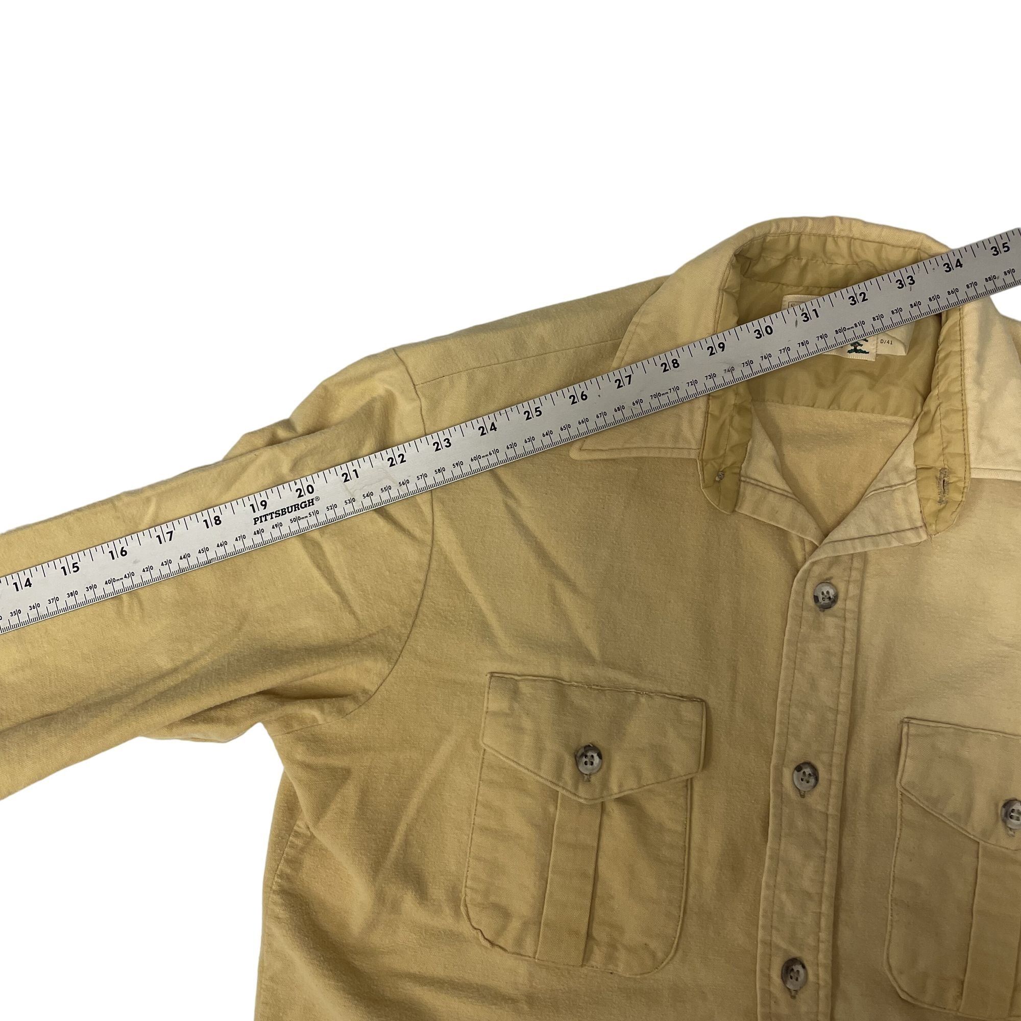 Sears Vtg Sears Fieldmaster Gold Beige HUNTING Outdoor Flannel Size US M / EU 48-50 / 2 - 10 Thumbnail