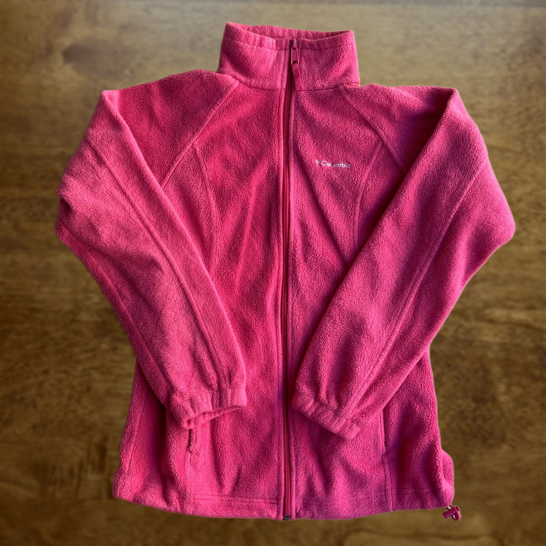 Pinko Columbia Jacket Womens S Pink Fleece Full Zip Pockets Casual Outdoor Size S / US 4 / IT 40 - 1 Thumbnail