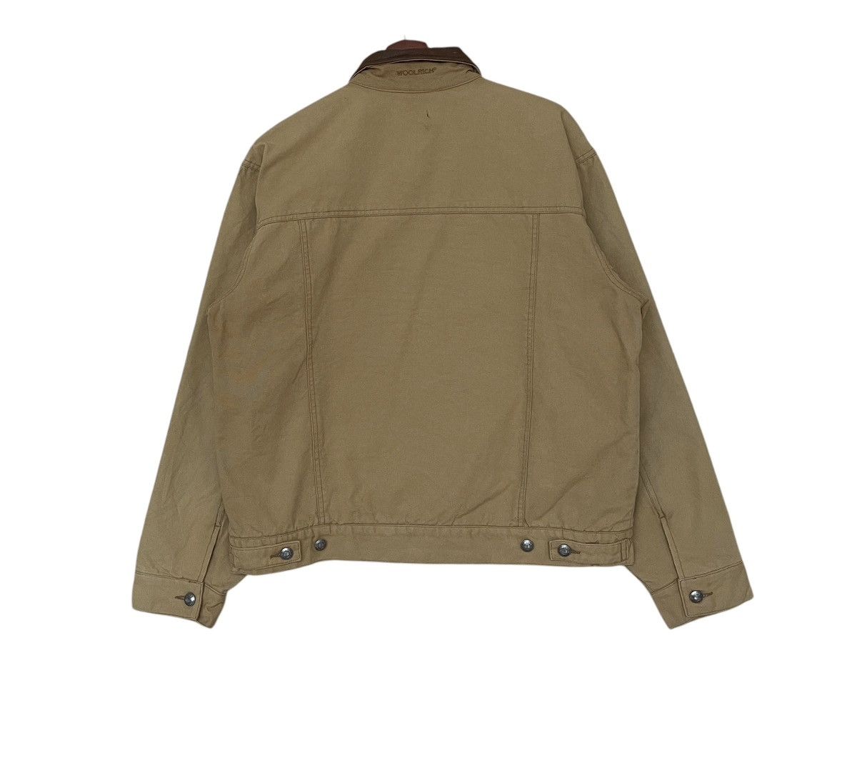 Vintage × Woolrich Woolen Mills Vintage Brand Woolrich Duck Canvas Trucker Jacket 1990s Size US L / EU 52-54 / 3 - 2 Thumbnail