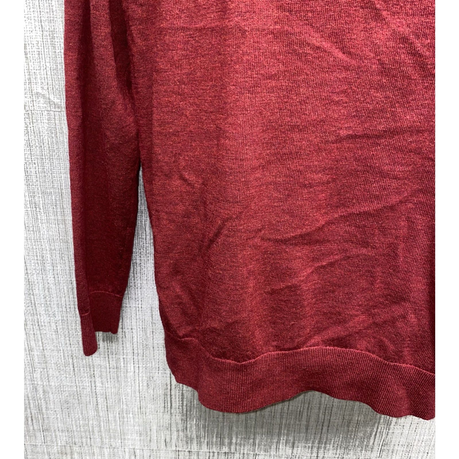 UNTUCKit UNTUCKiT Mens Red Merino Wool 1/2 Zip Warm Pullover Sweater Size M Size US M / EU 48-50 / 2 - 4 Thumbnail