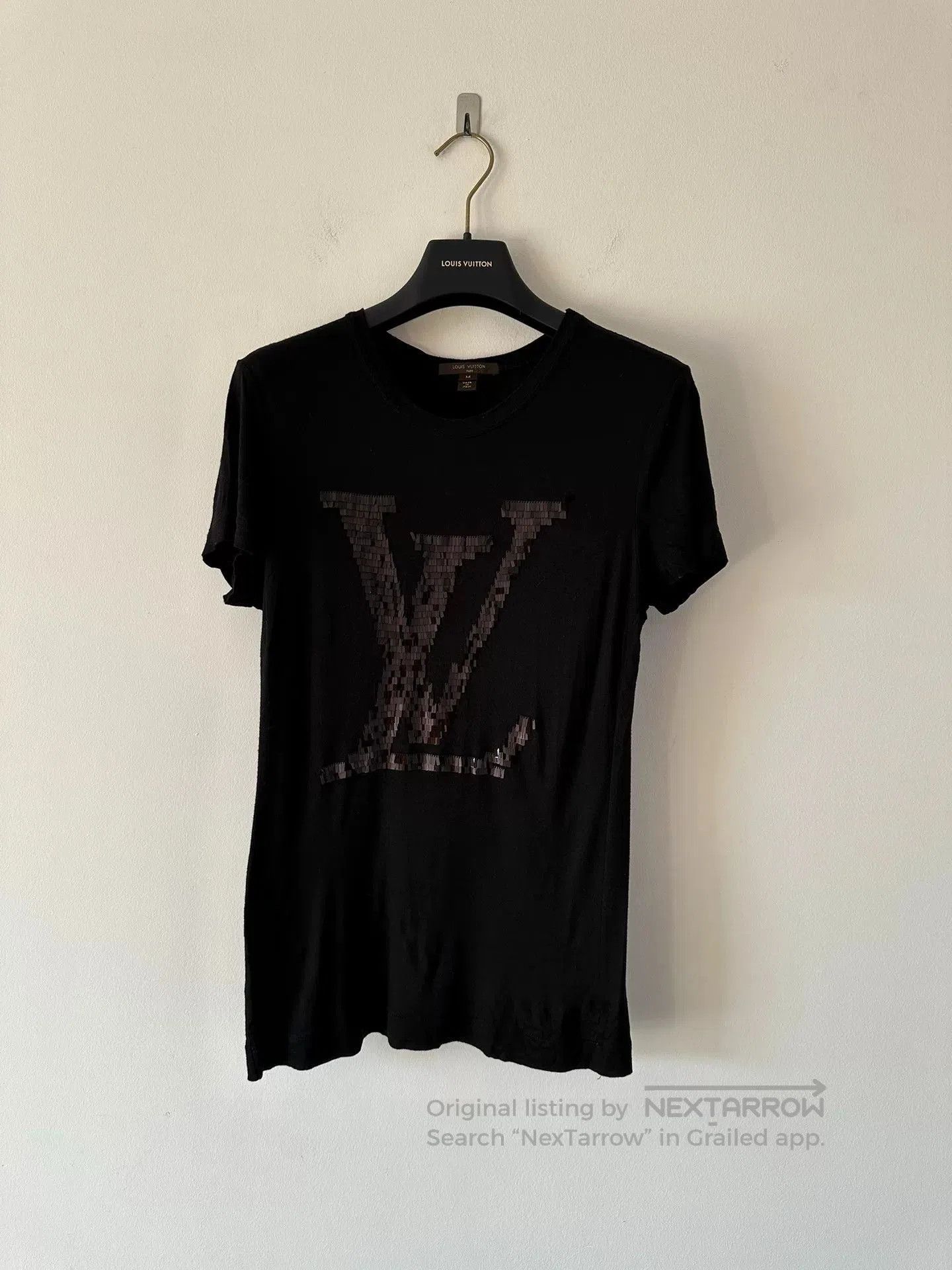Louis Vuitton Louis Vuitton Black Sequin Women's Short Sleeve Tee. Size M / US 6-8 / IT 42-44 - 1 Thumbnail