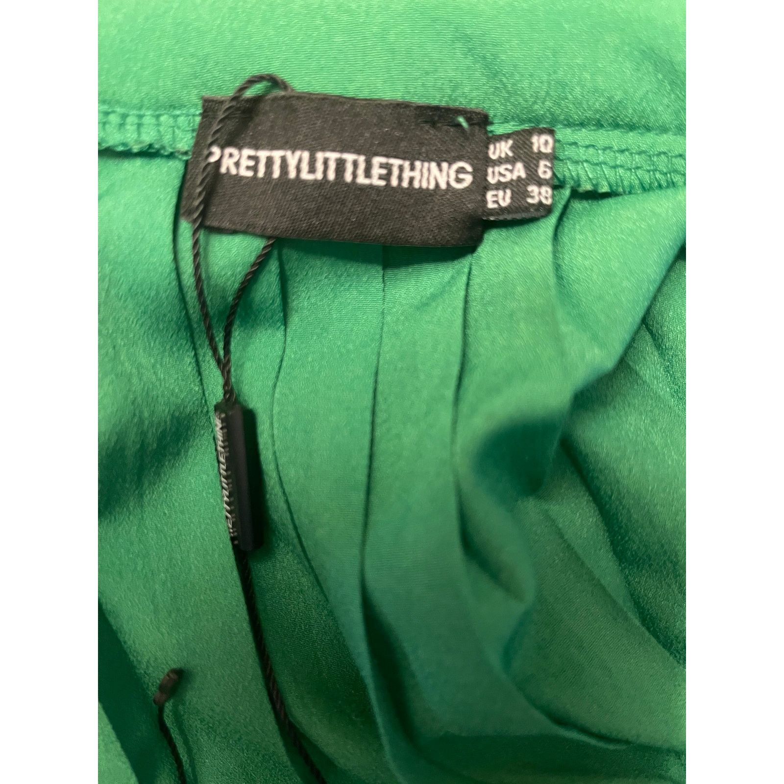 PrettyLittleThing PrettyLittleThing Green Pleated Long Sleeve Romper Size US 6 Size 28" / US 6 / IT 42 - 9 Thumbnail