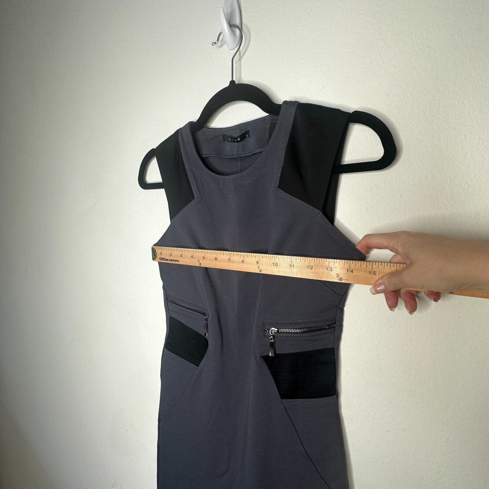 Other NWT Lime Black Blue Sleeveless Bodycon Mini Dress Zipper S Size S / US 4 / IT 40 - 7 Thumbnail