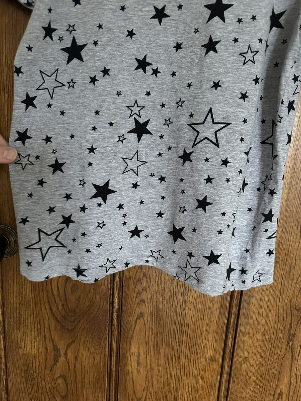 Saint Laurent Paris SS15 Saint Laurent star logo grey t shirt Psych Rock Hedi L Size US L / EU 52-54 / 3 - 16 Thumbnail