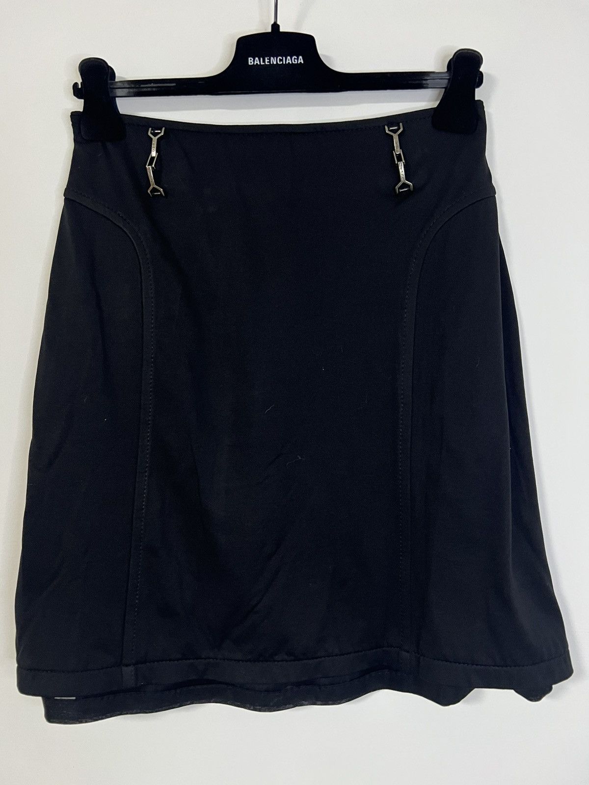 Fendi Fendi black nylon midi skirt M Size 30" / US 8 / IT 44 - 1 Thumbnail