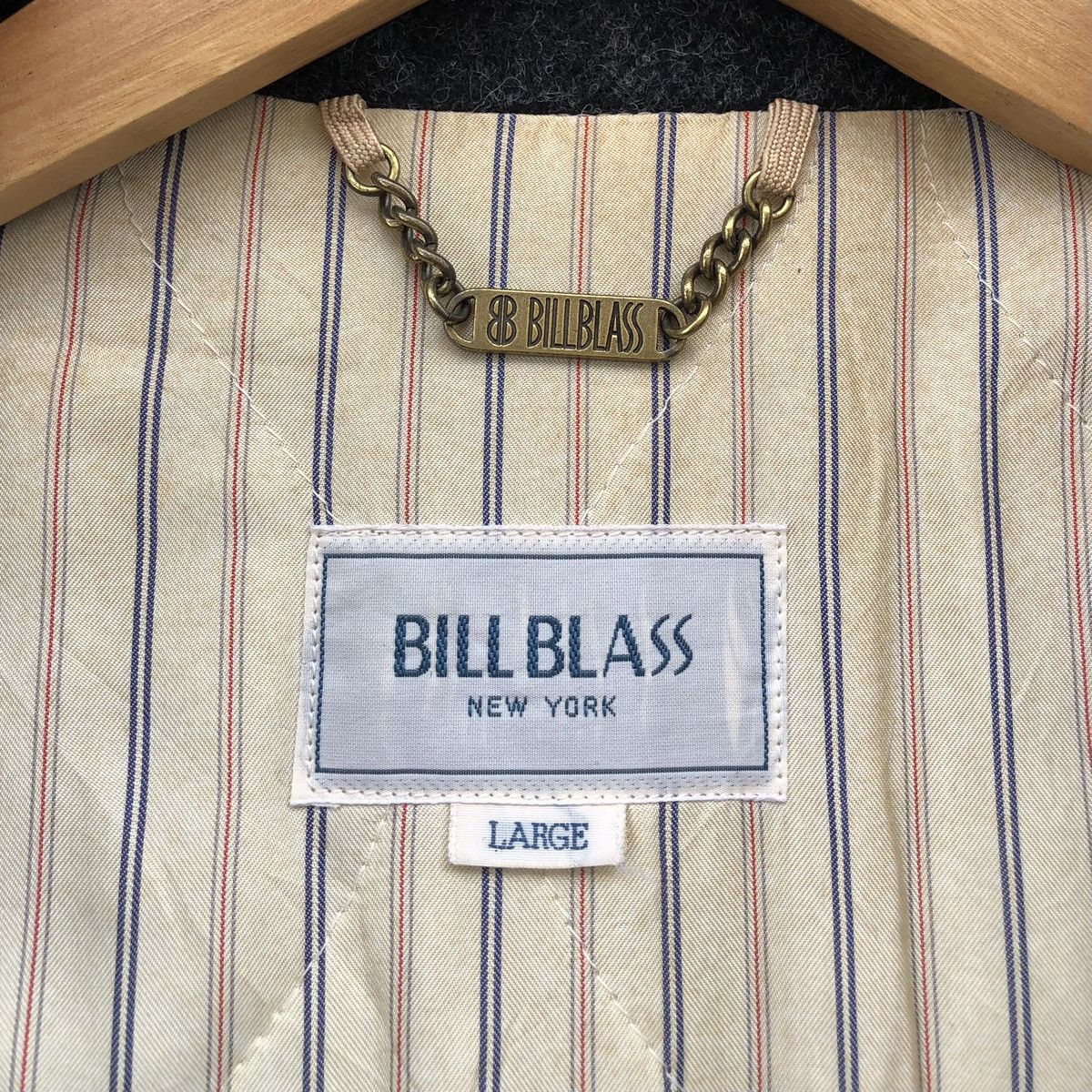 Bill Blass VTG Bill Blass Collar Elbow Patch Leather Wool Bomber Jacket Size US L / EU 52-54 / 3 - 18 Thumbnail