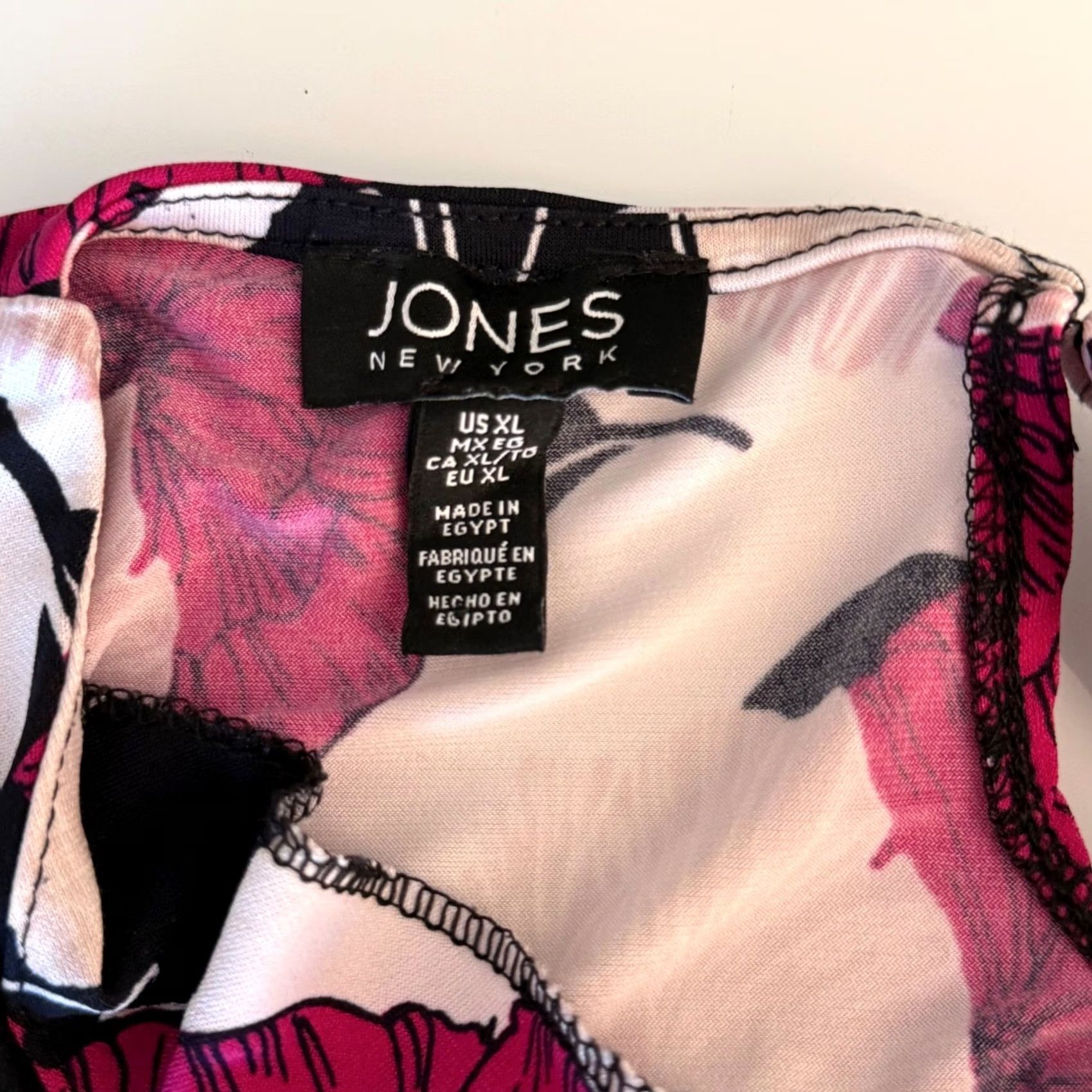 Jones New York VINTAGE Jones New York XL Pull Over Sleeveless Top Floral Pleated Shell 90s Art to Wear Size XL / US 12-14 / IT 48-50 - 5 Thumbnail
