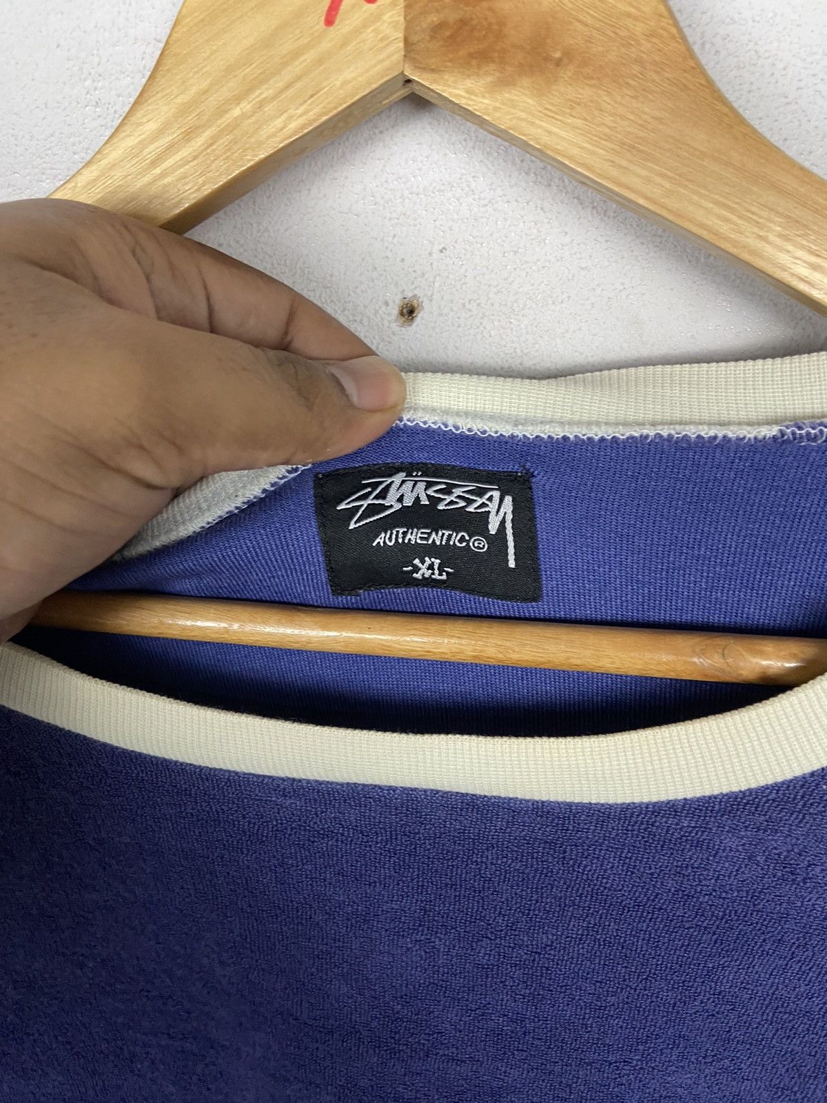 Stussy VINTAGE STUSSY VELVET SWEATSHIRT Size US XL / EU 56 / 4 - 6 Thumbnail