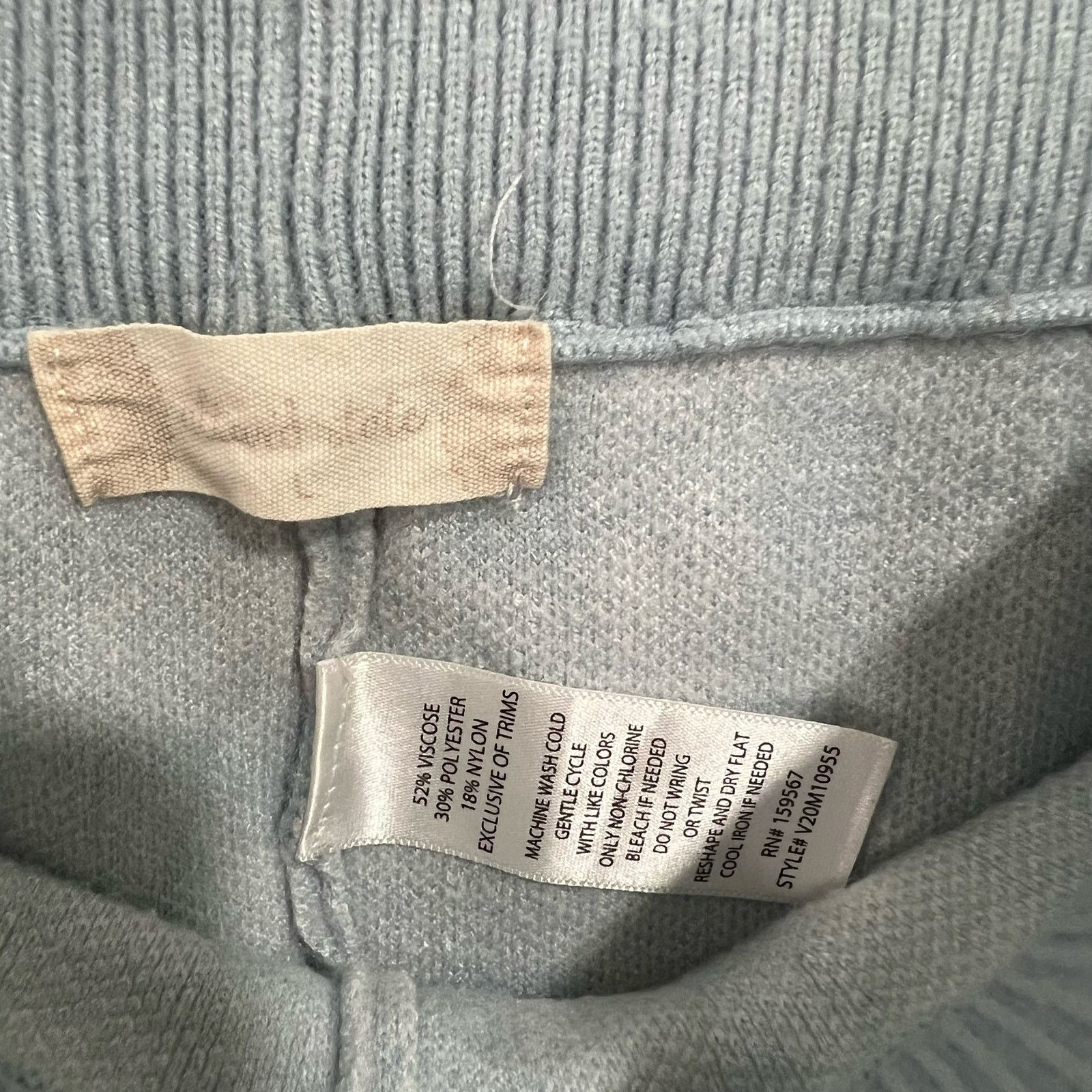 Other Altar’d state Baby Blue Gingham Checker Knit Shorts Large Size 34" / US 12 / IT 48 - 2 Thumbnail