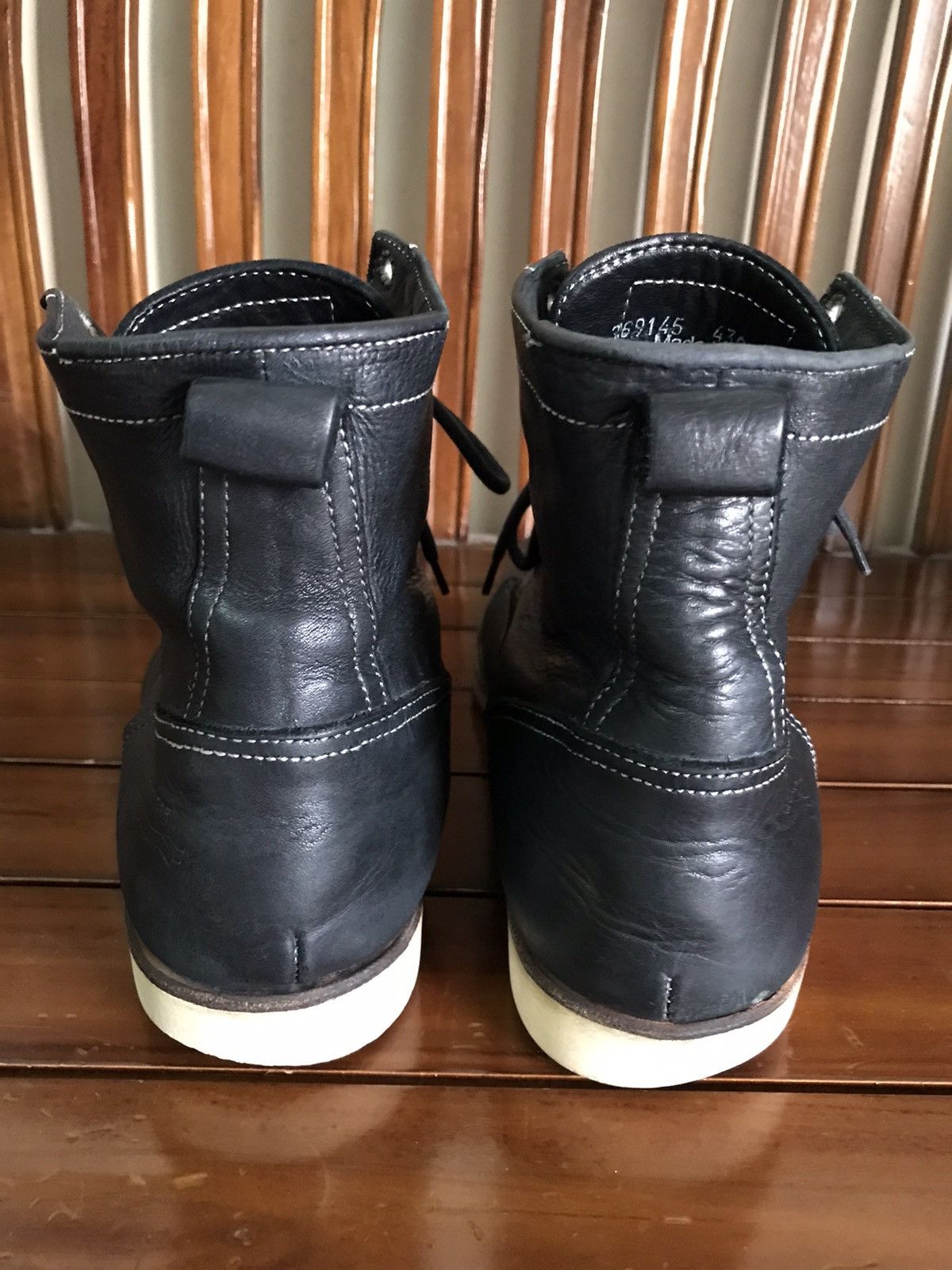 Paul Smith Red Ear × Vibram × Vintage Paul Smith Red Ear Black Leather Boots Size US 8 / EU 41 - 3 Thumbnail