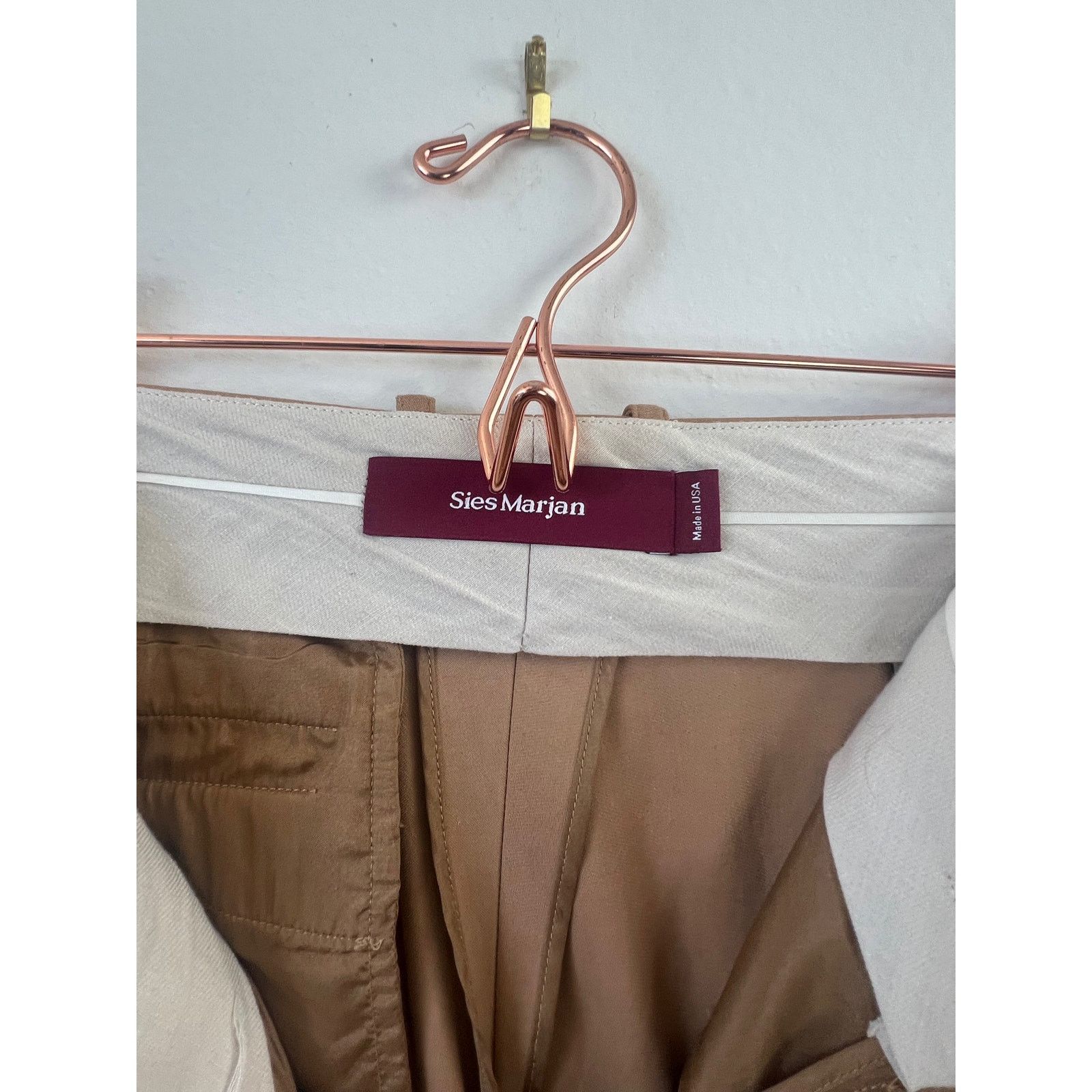 Sies Marjan Sies Marjan Camel Kick Flare Crop Pants 4 Size 27" / US 4 / IT 40 - 6 Thumbnail