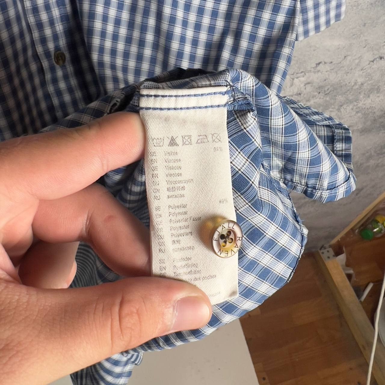 Fjallraven Fjallraven Shirt Plaid Men's Size L Blue Short Sleeve` Size US L / EU 52-54 / 3 - 5 Thumbnail