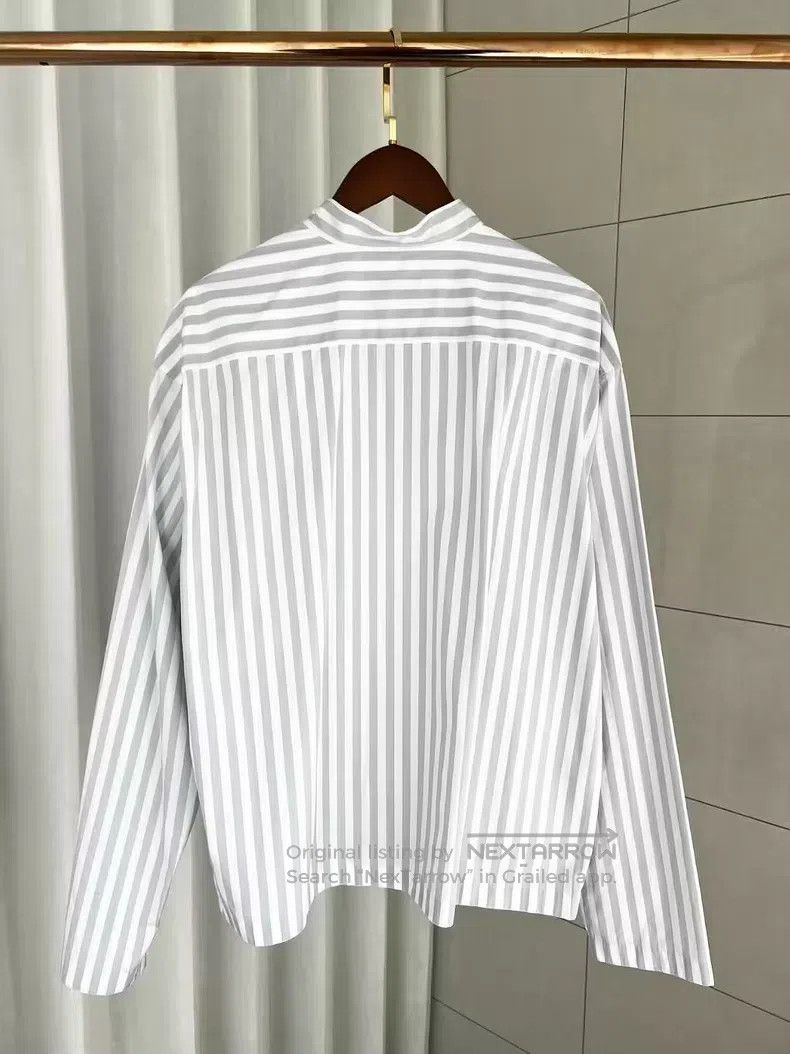 Hermes Hermes size 39 Striped Zip-Up Shirt Jacket Size US L / EU 52-54 / 3 - 2 Thumbnail
