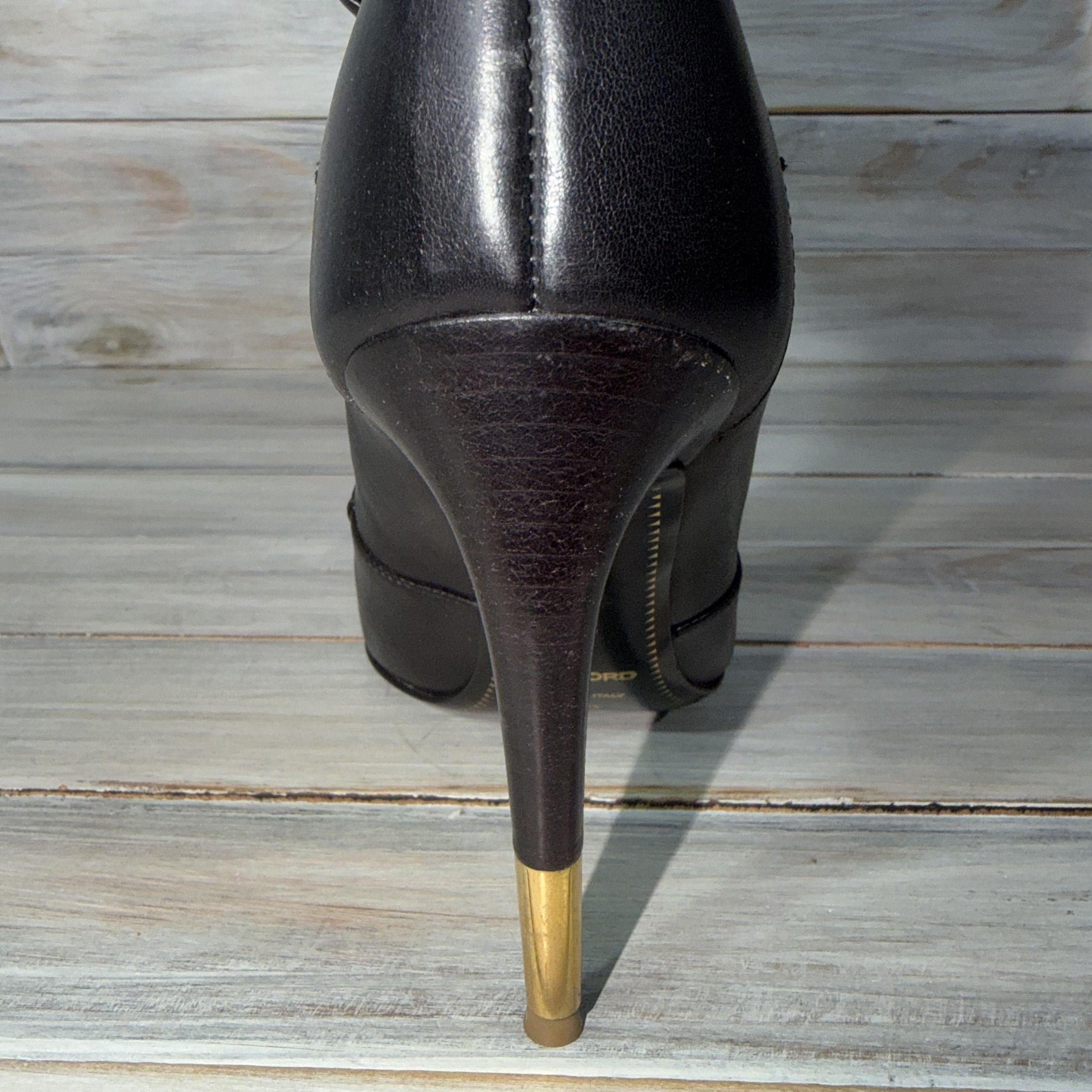 TOM FORD Embellished Leather Over-The-Knee Boots MadeinItaly