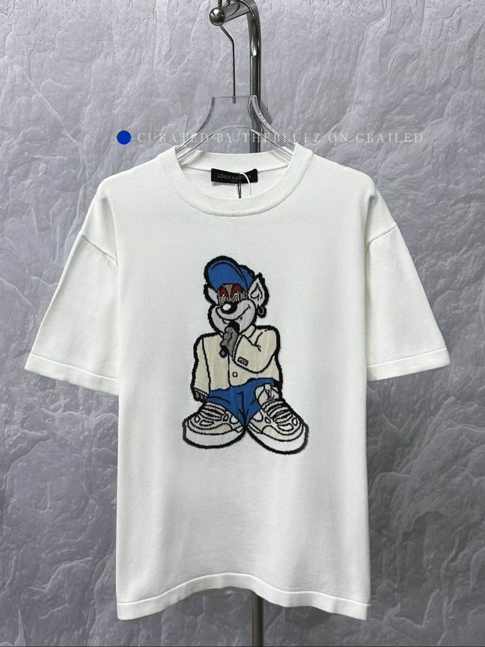 Louis Vuitton Cartoon Graphic Tee in White Size US L / EU 52-54 / 3 - 1 Thumbnail