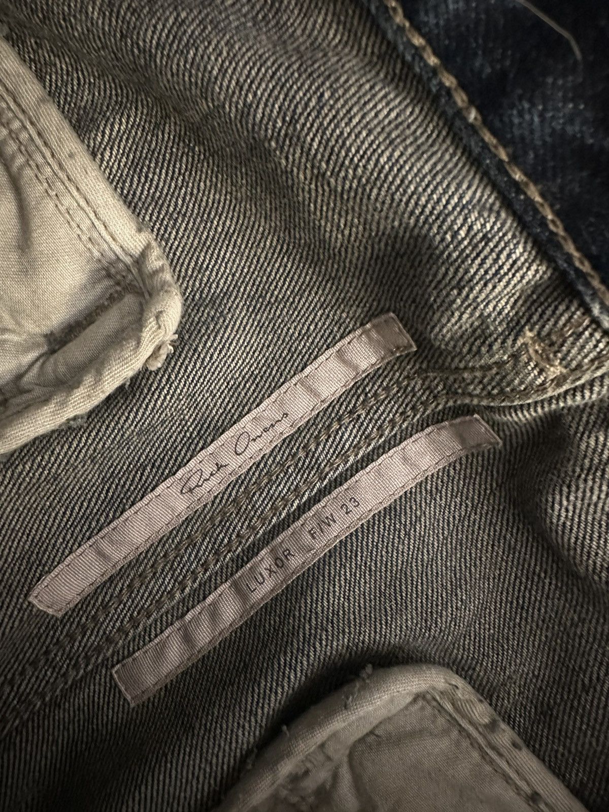 Rick Owens LUXOR Tailored Belas Acid Degrade Jeans, size 48 Size US 32 / EU 48 - 15 Thumbnail