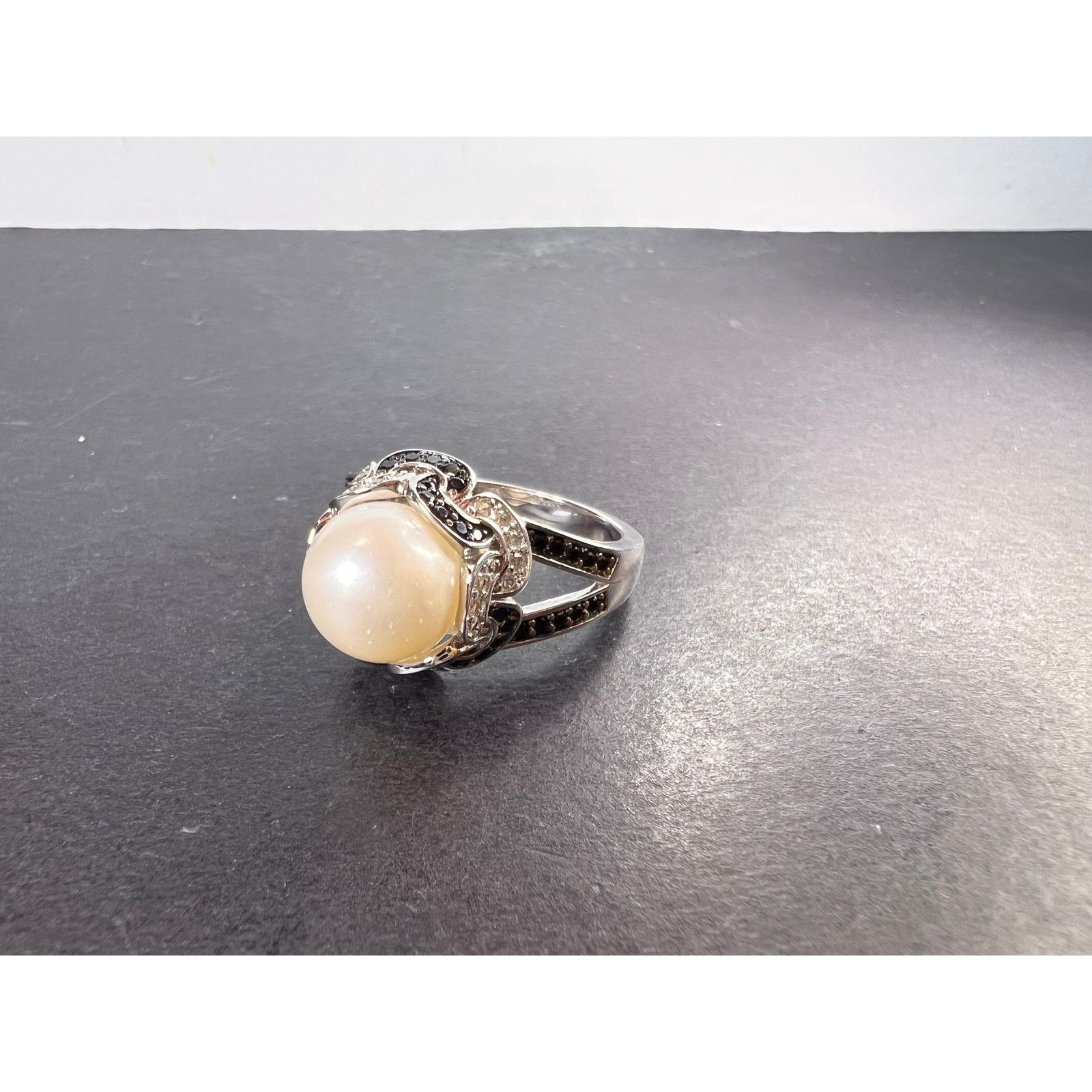 Other White cultured pearl and multi gem 925 ring size 9 *NEW* Size ONE SIZE - 9 Thumbnail
