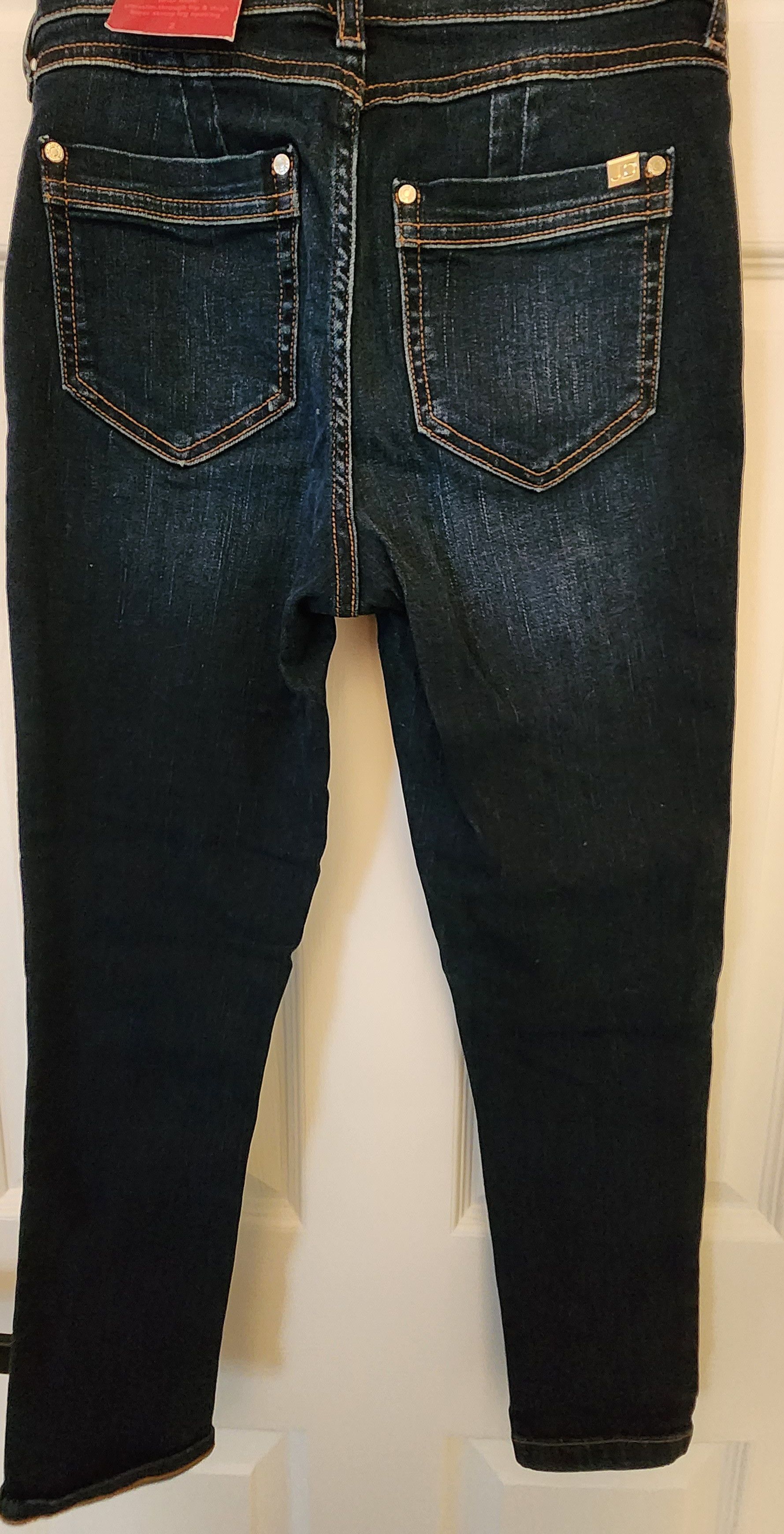 Jennifer Lopez Jennifer Lopez Dark Wash Cropped Super Skinny Jeans Size 2 Size 25" / US 0 / IT 36 - 2 Thumbnail