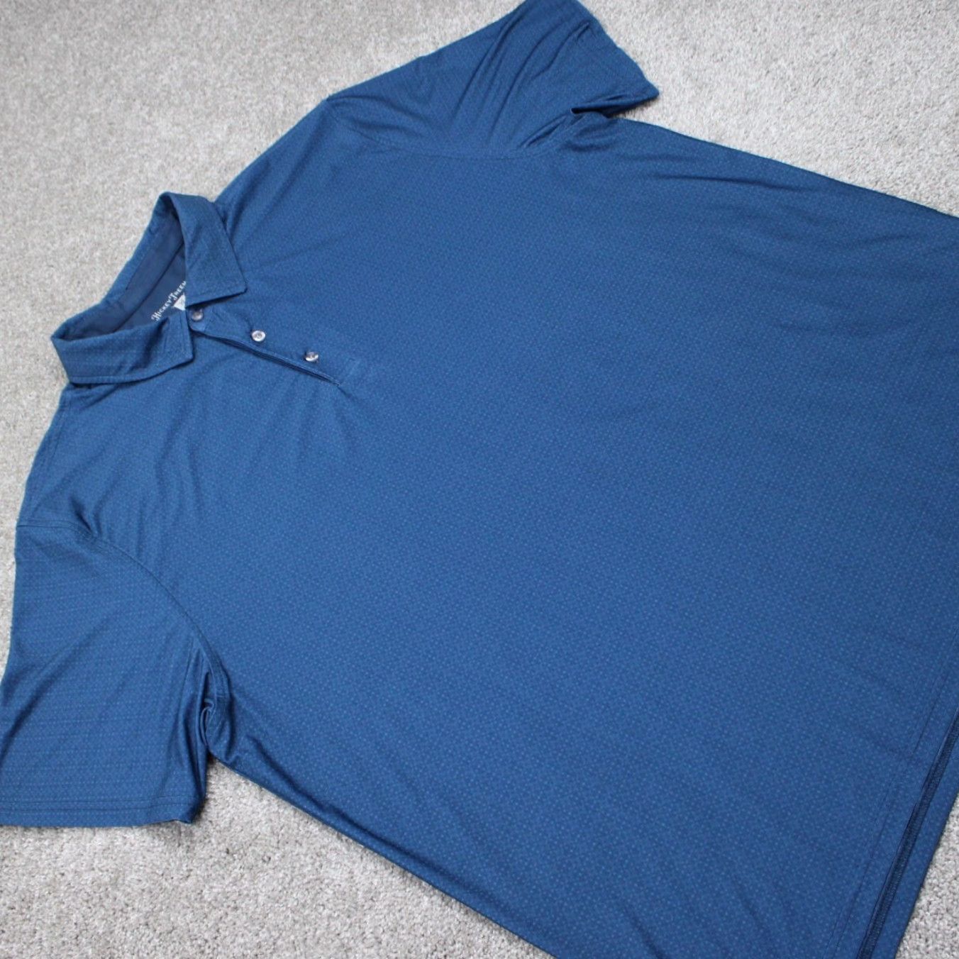 Vintage Hickey Freeman Polo Shirt Mens 2XL Blue Geometric Short Sleeve Stretch Pullover Shirt Regular Fit Shirt Polo VINTAGE? No Size US XXL / EU 58 / 5 - 6 Thumbnail