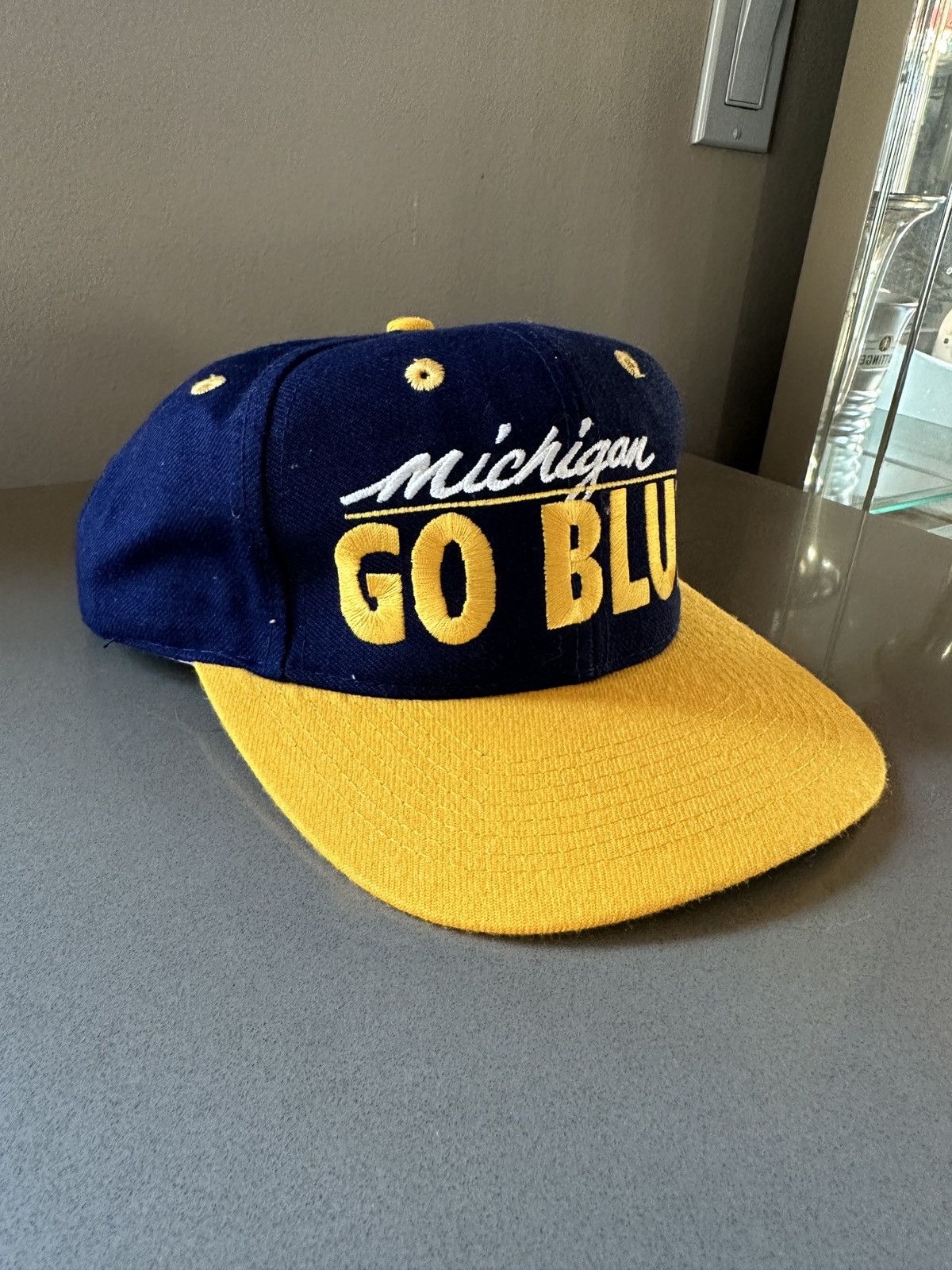 Vintage Vintage 90s University of Michigan Go Blue Snapback Hat Size ONE SIZE - 2 Thumbnail