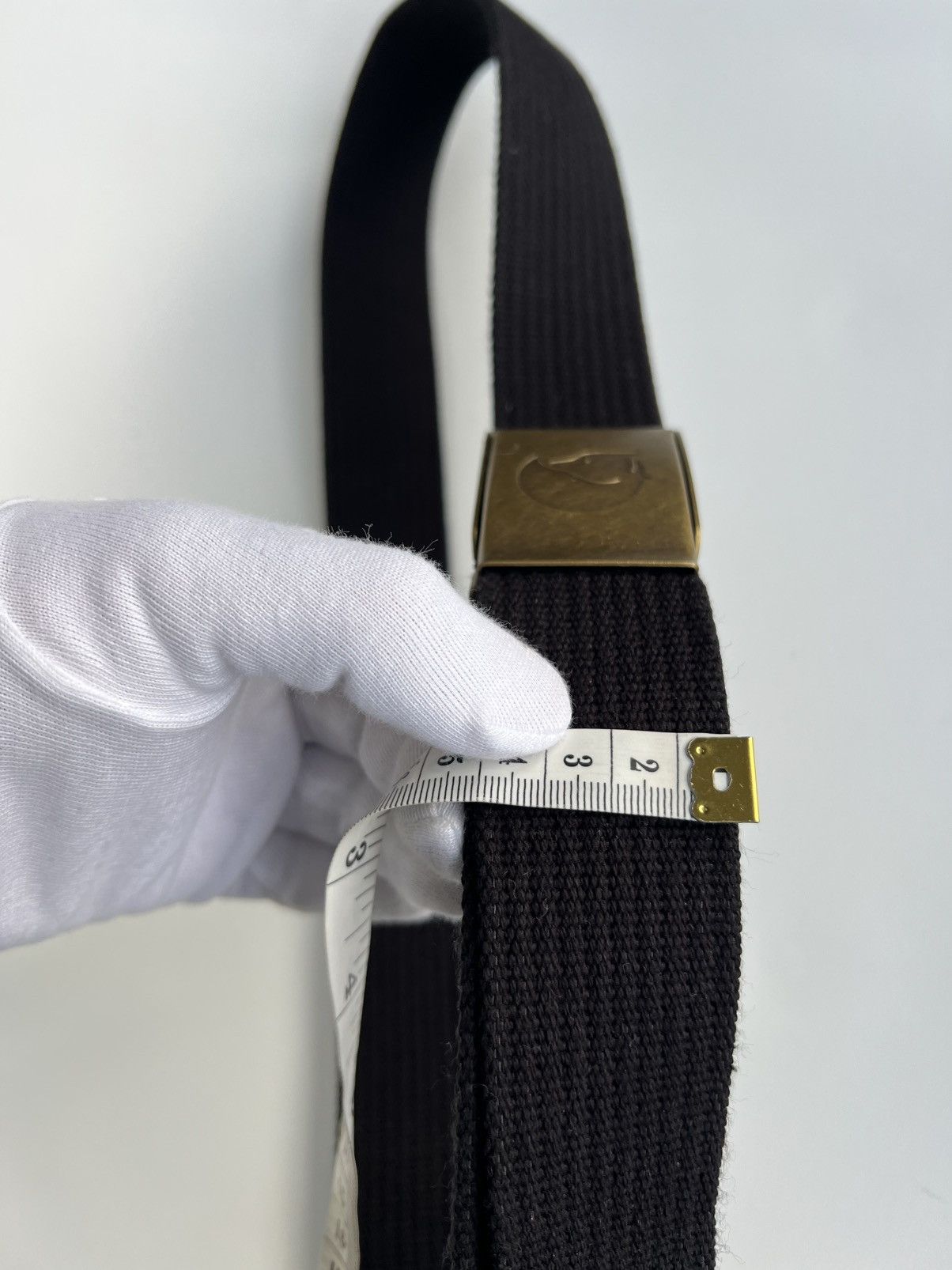 Fjallraven Fjällräven Blue Canvas Belt Brass Buckle Outdoor Gear 115.5 Size ONE SIZE - 19 Thumbnail