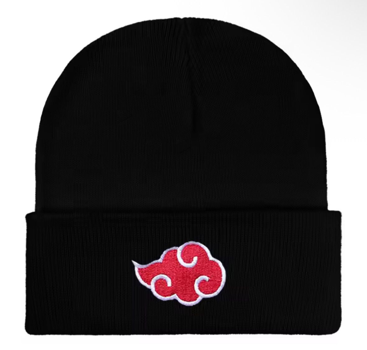 Other Y2K Trendy Akatsuki Red Cloud Knit Beanie Hat Skullies Cap Size ONE SIZE - 1 Thumbnail