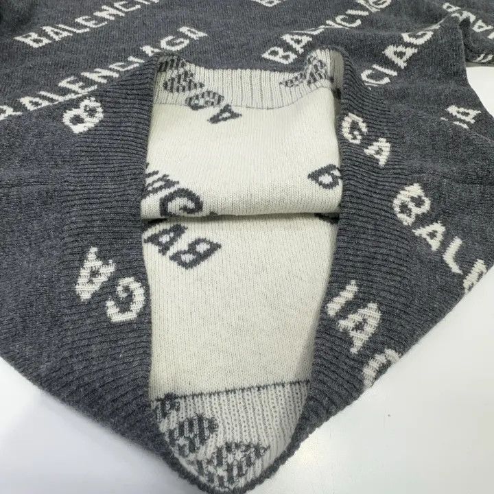 Balenciaga Balenciaga Logo Wool Knit Sweater for Women 0079-2507 Size XS / US 0-2 / IT 36-38 - 8 Thumbnail