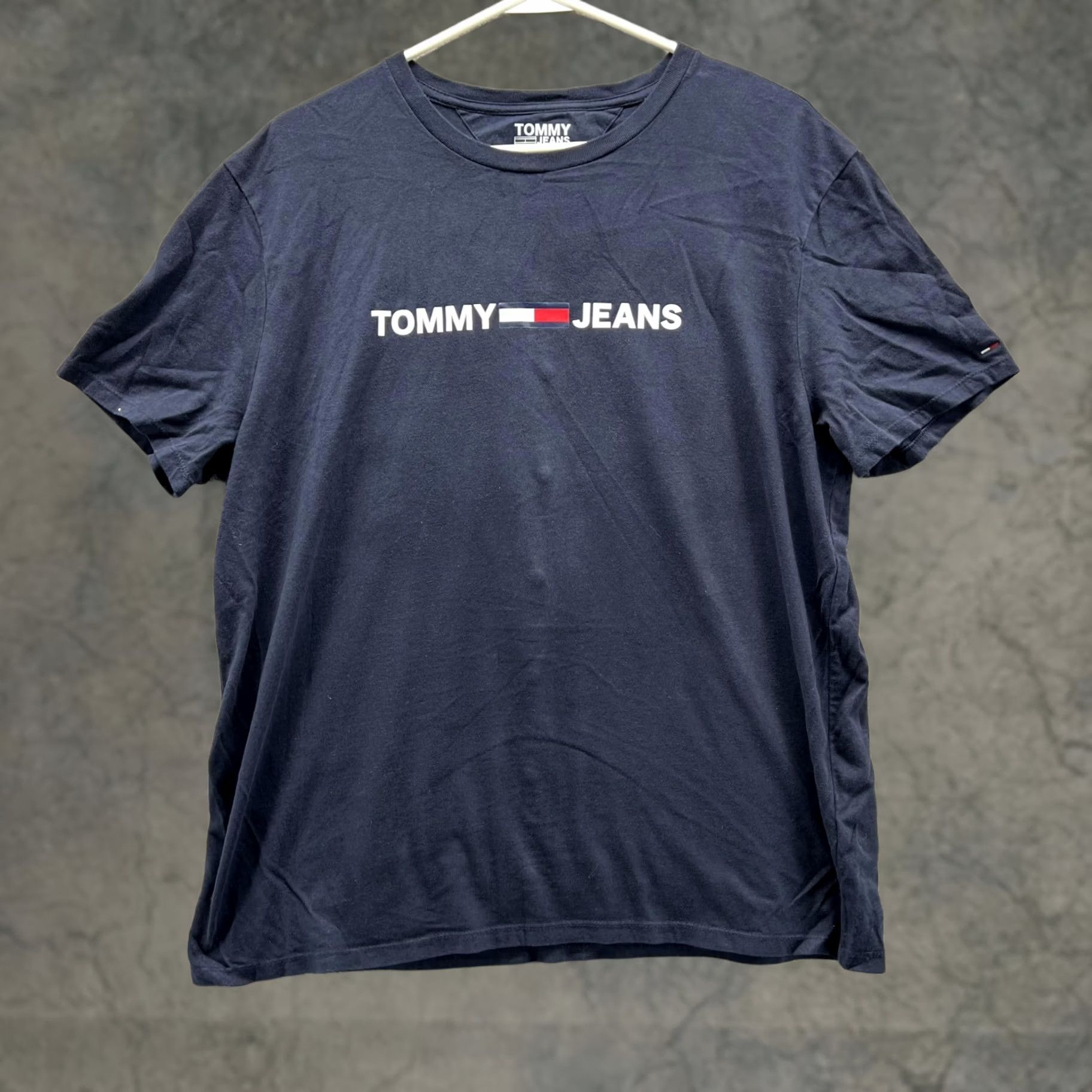 Tommy Hilfiger Tommy Hilfiger Shirt Women Large Blue Navy Crewneck Cotton Vintage Top Shirt Size L / US 10 / IT 46 - 1 Thumbnail