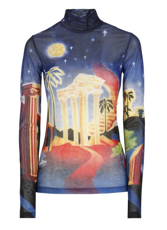 Casablanca WPS25JTP02801MIDNIGHTACROPOLIS 関税送料込 Casablanca Printed Windbreaker Jacket | Saks Fifth Avenue