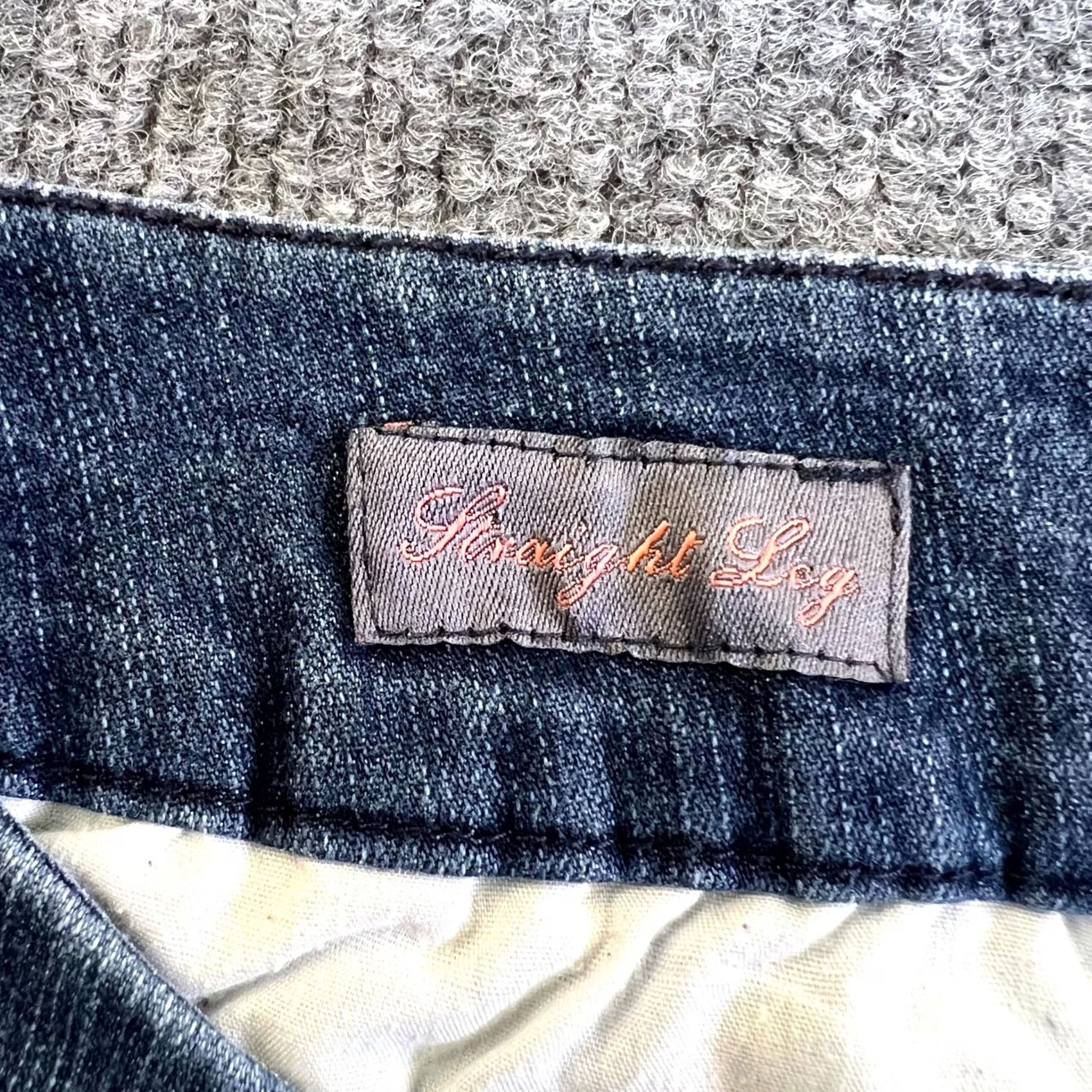 Vintage St. John's Bay Straight Jeans Women's 8P Cotton Denim Workwear Faded Stretch Size 30" / US 8 / IT 44 - 6 Thumbnail
