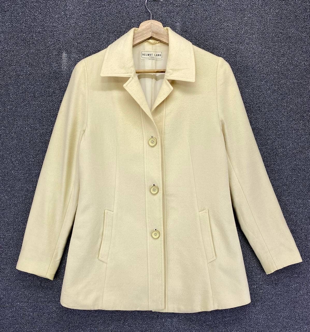 Helmut Lang × Vintage Vintage Helmut Lang Wool Coat Long Jacket Size M / US 6-8 / IT 42-44 - 1 Thumbnail