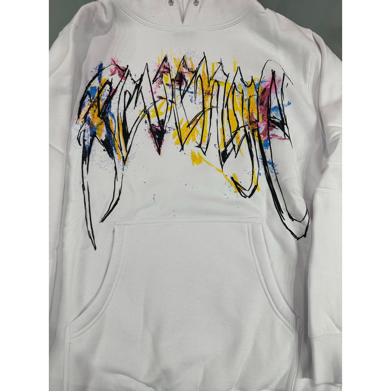 Revenge Revenge White Durk Painting Hoodie (Sm) Size US S / EU 44-46 / 1 - 6 Thumbnail